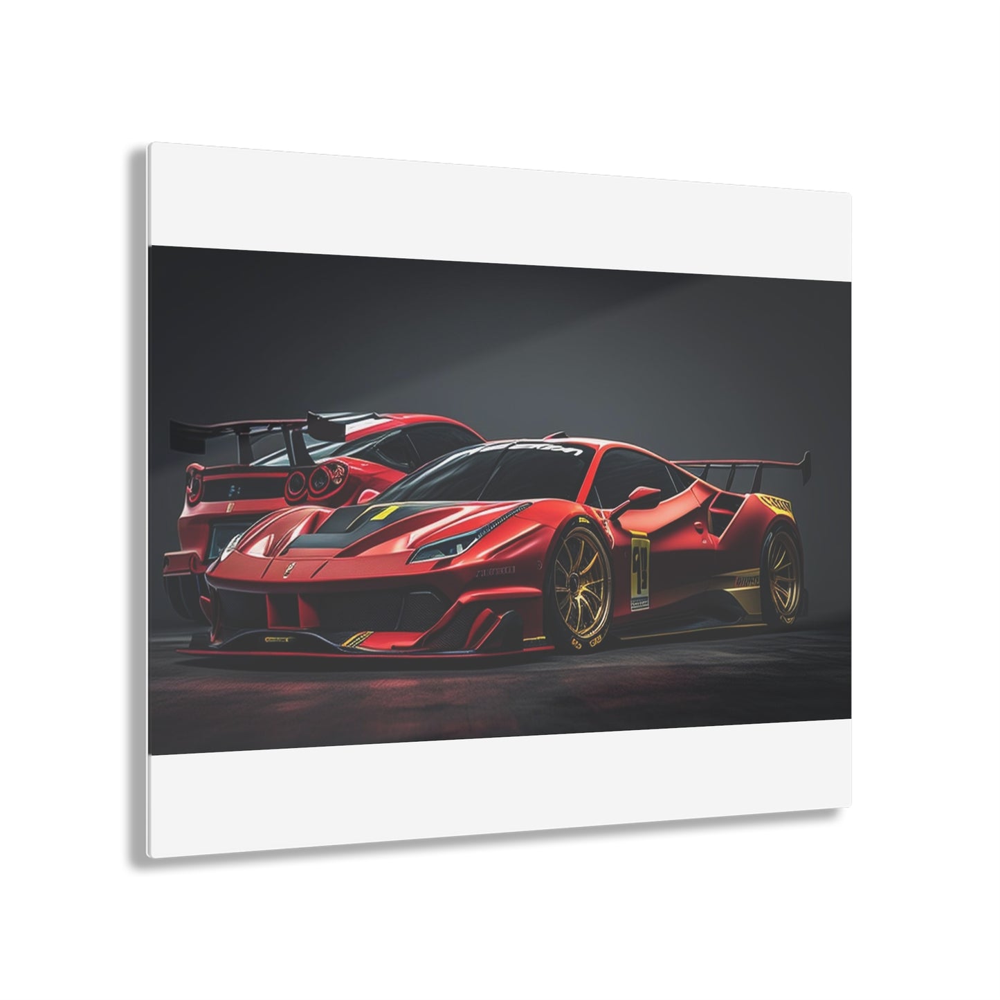 Acrylic Prints Ferrari Red 3