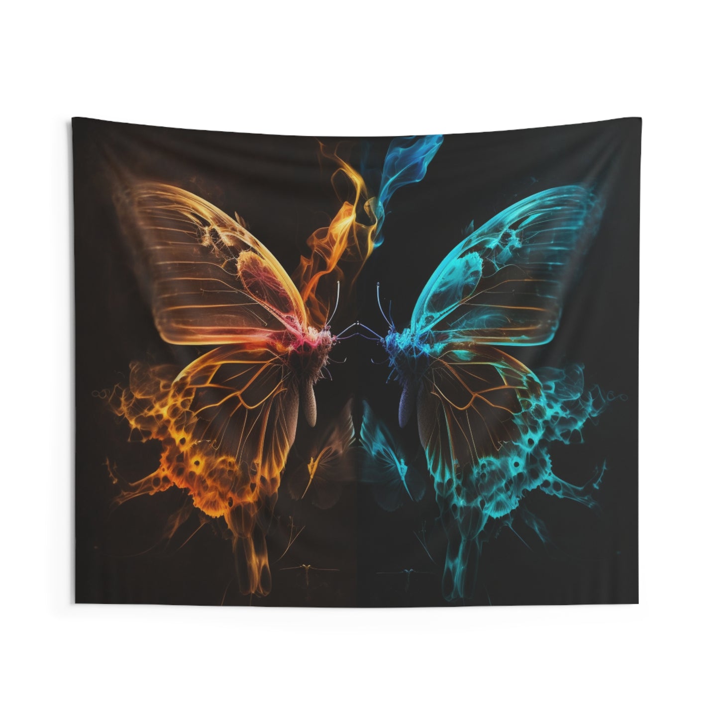 Indoor Wall Tapestries Kiss Neon Butterfly 10