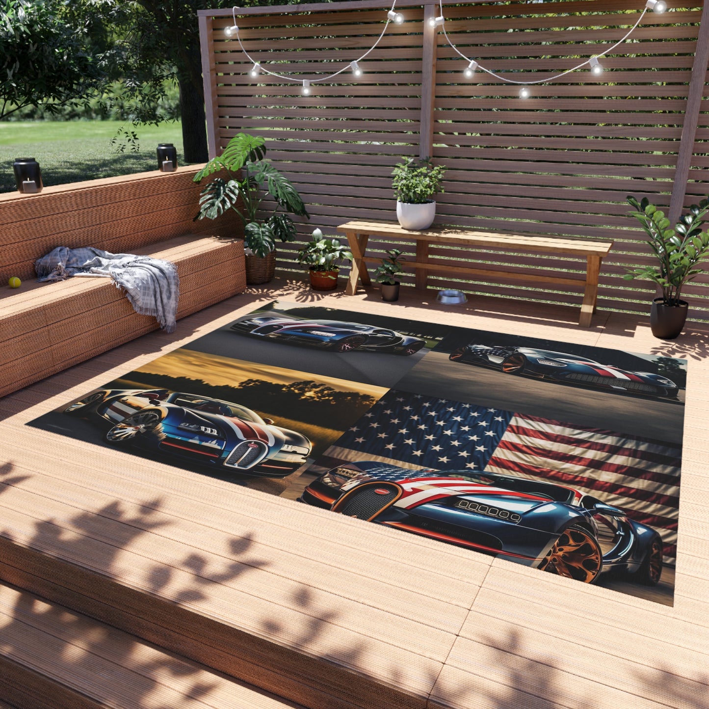 Outdoor Rug  Bugatti Flag American 5