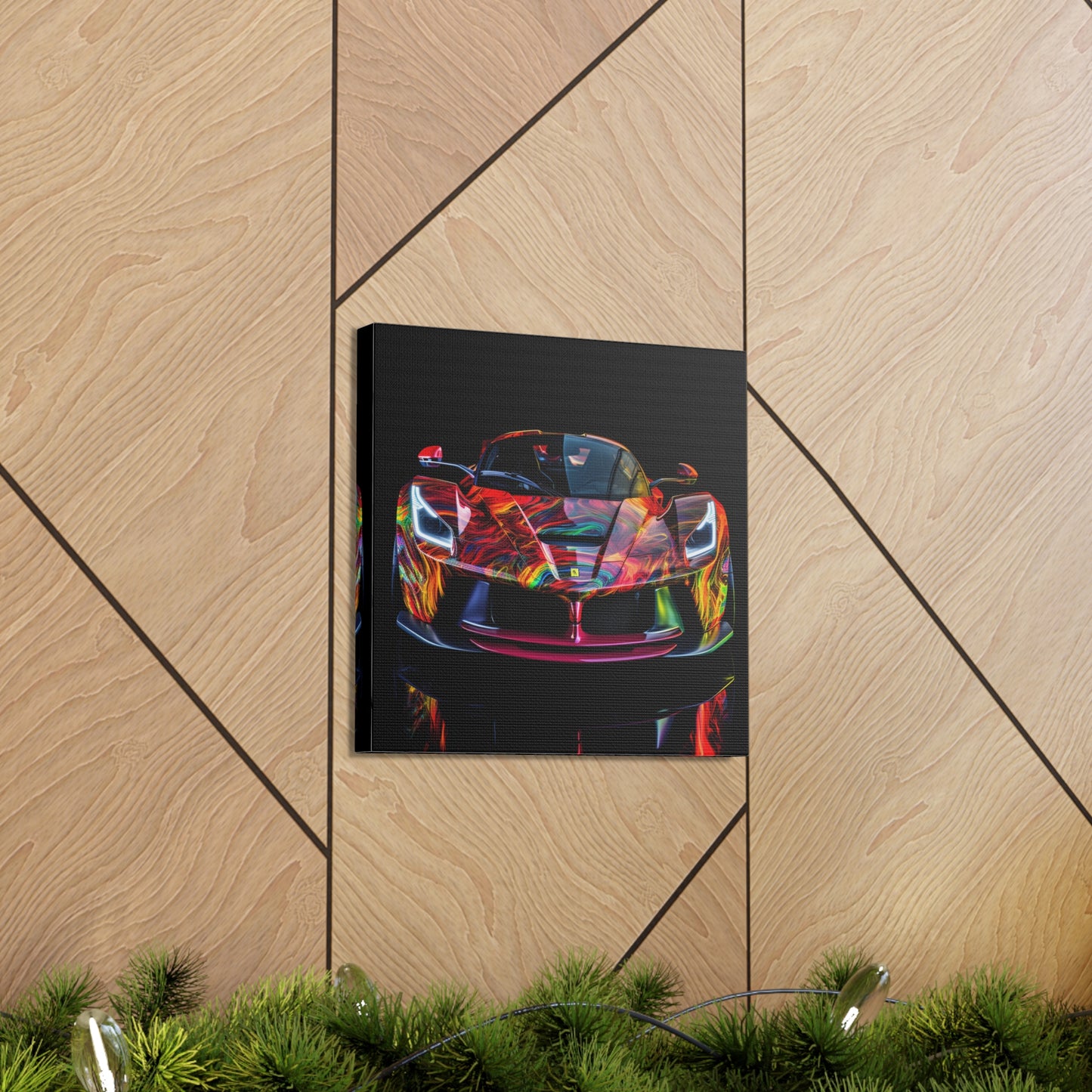 Canvas Gallery Wraps Ferrari Neon 3