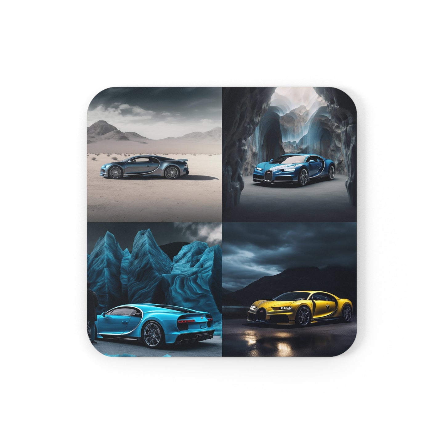 Corkwood Coaster Set Bugatti Real Look 5