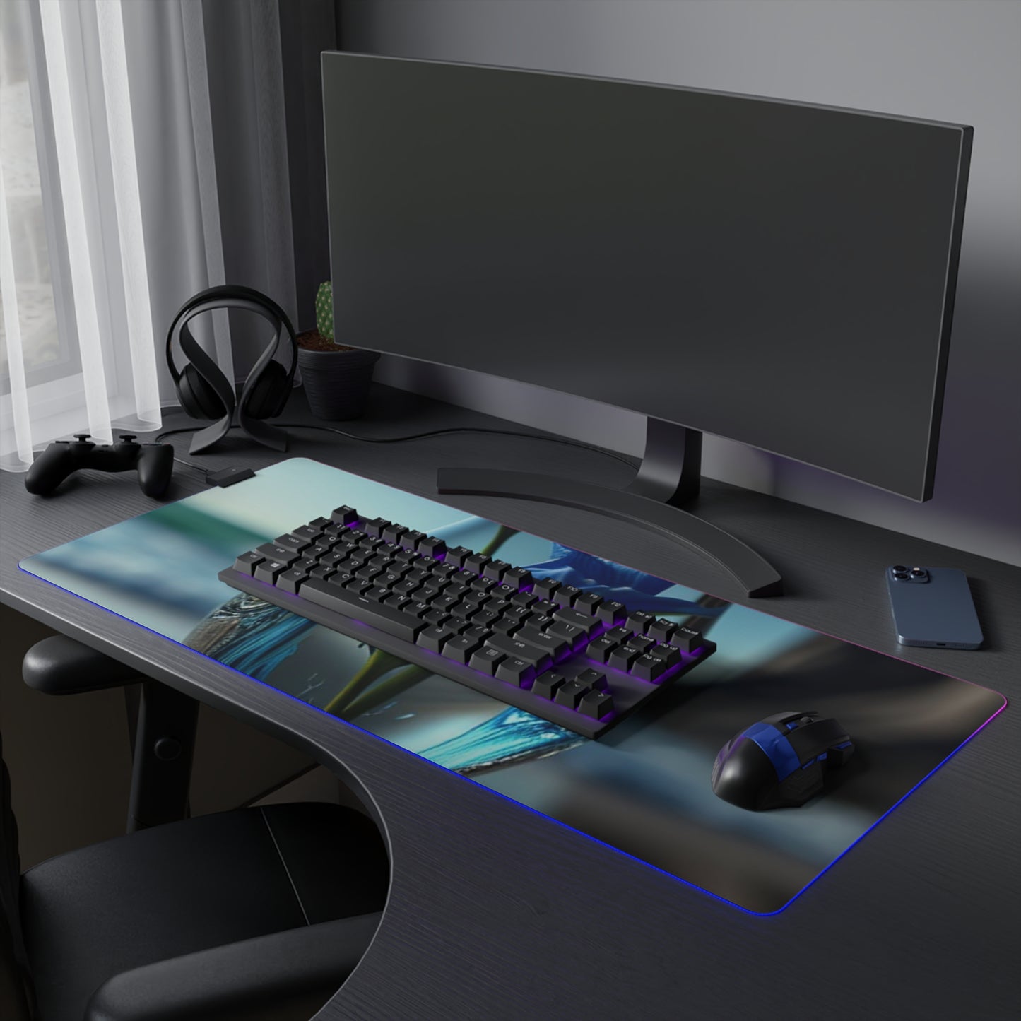 LED Gaming Mouse Pad The Bluebell 2