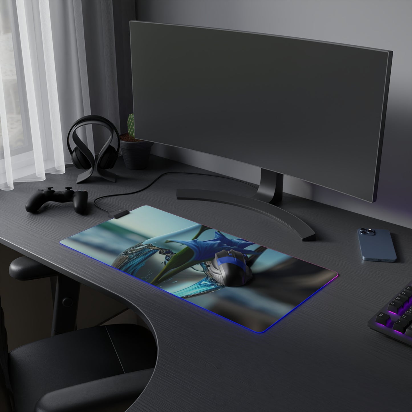 LED Gaming Mouse Pad The Bluebell 2