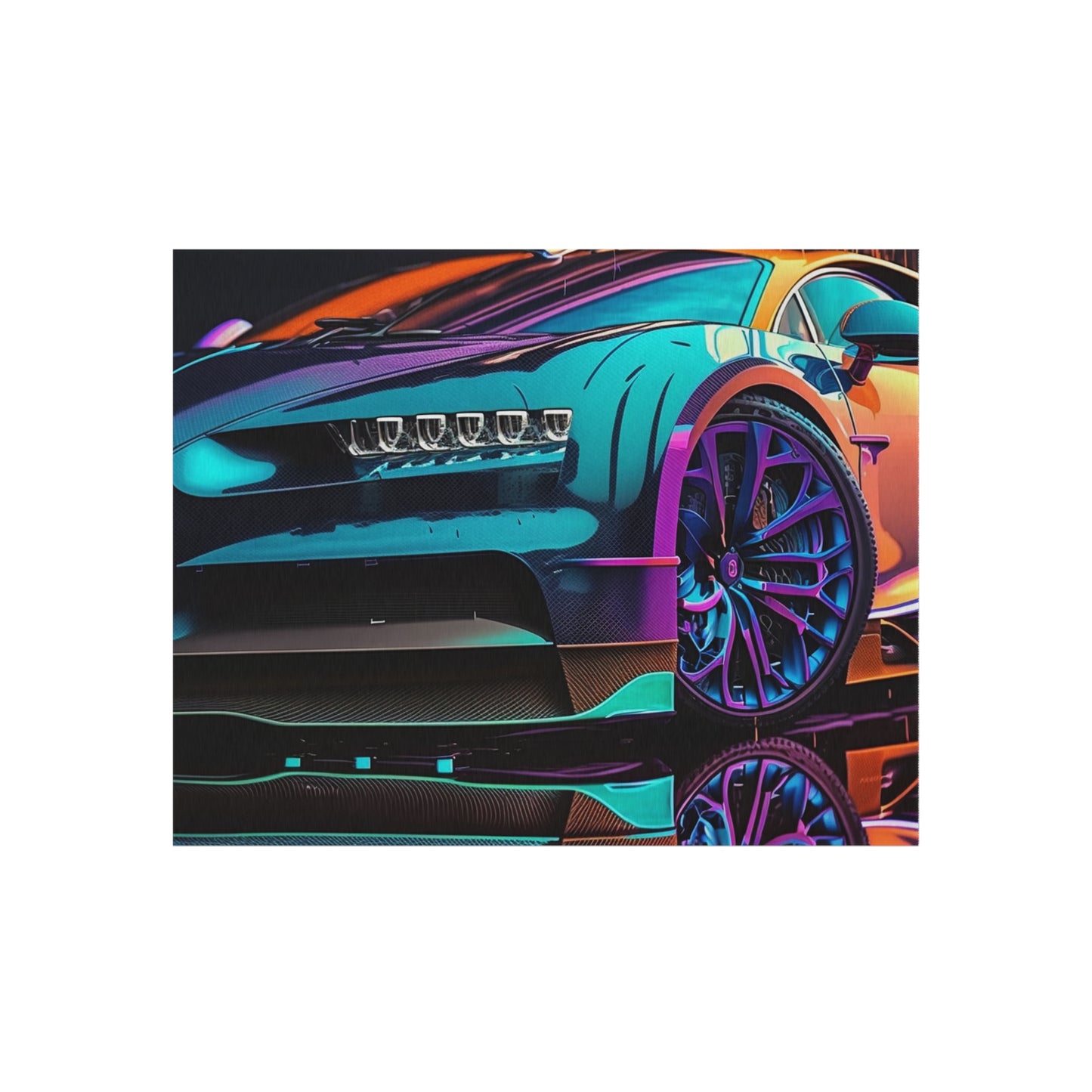 Outdoor Rug  Bugatti Neon Chiron 1