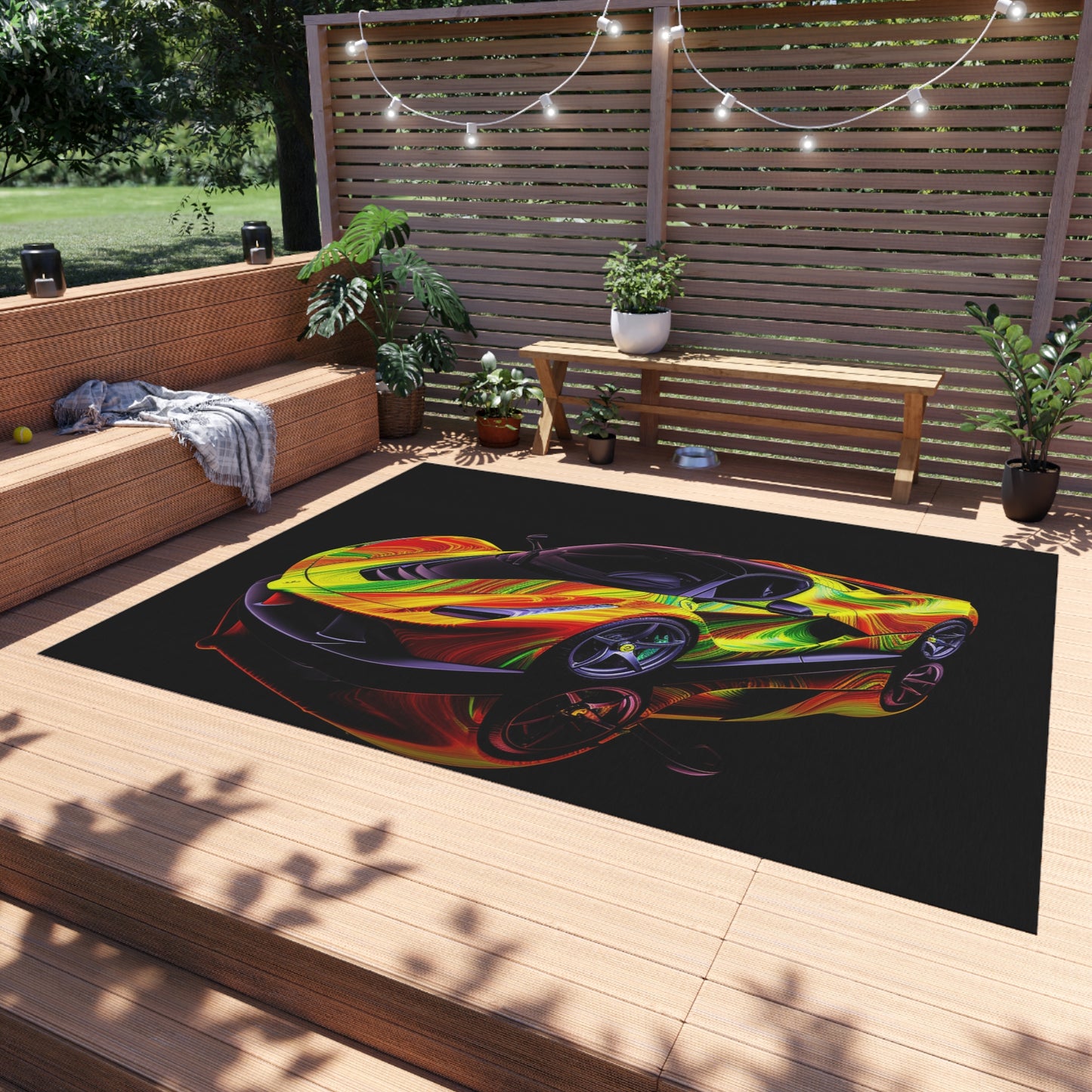 Outdoor Rug  Ferrari Neon 4