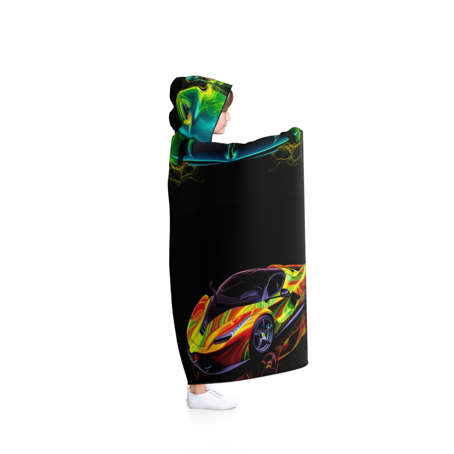 Hooded Blanket Ferrari Neon 5