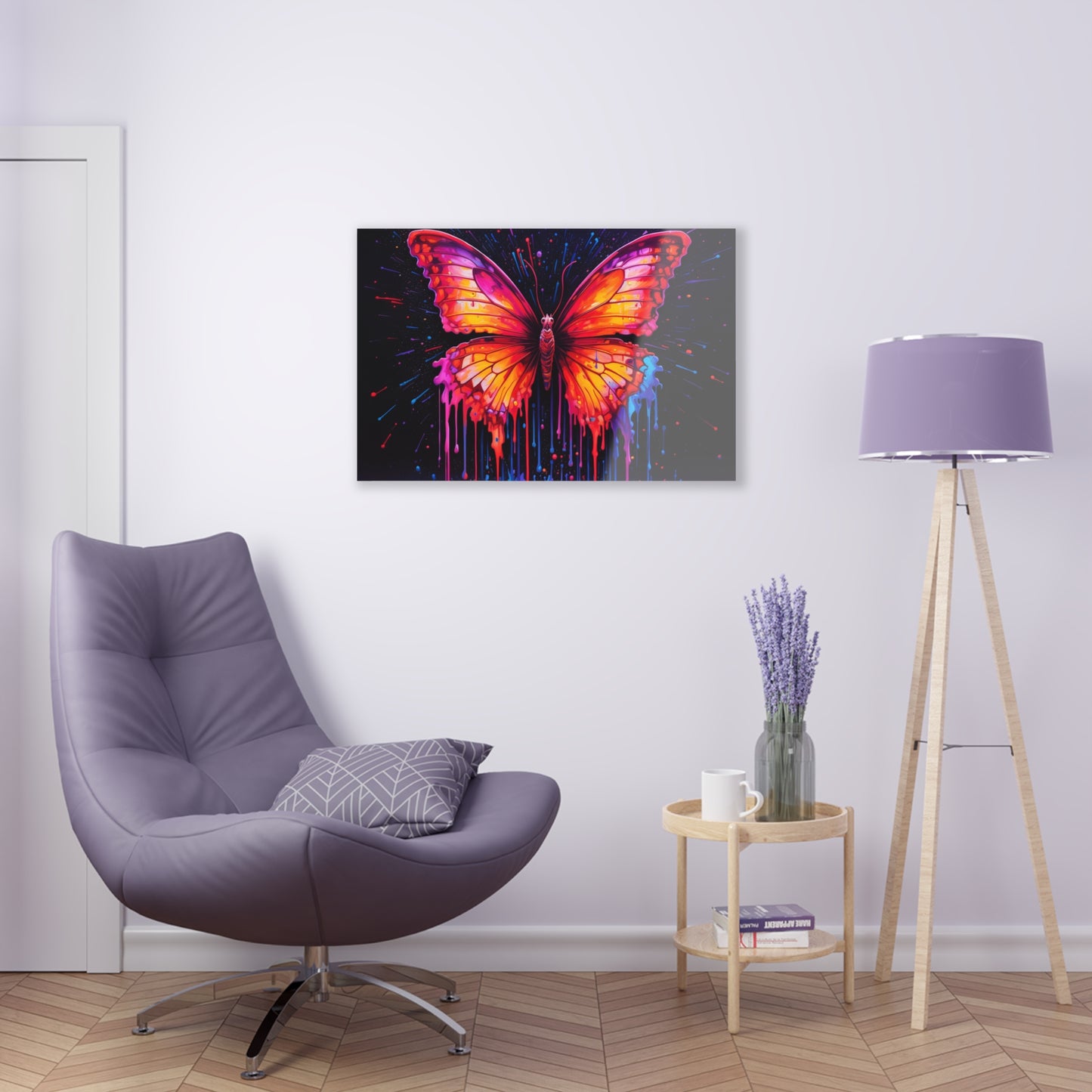 Acrylic Prints Pink Butterfly Flair 4