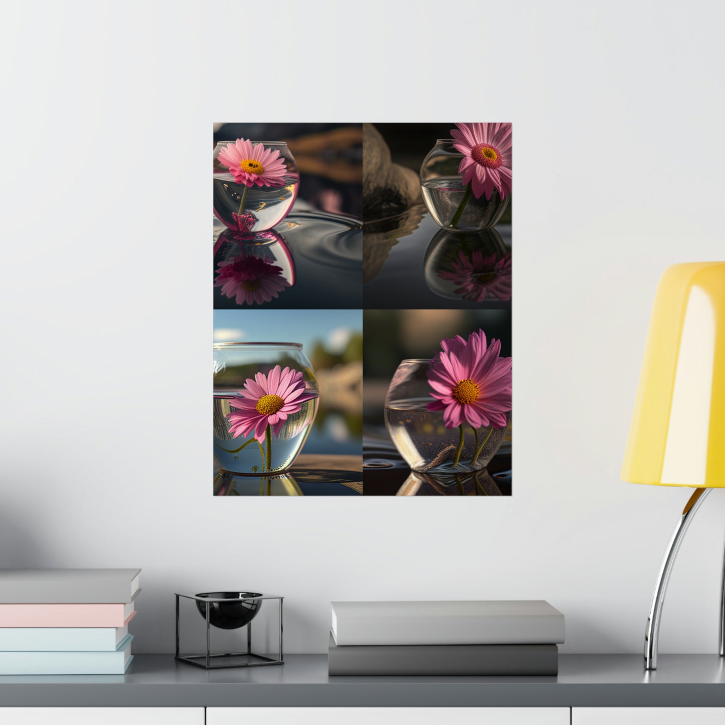 Premium Matte Vertical Posters Pink Daisy 5