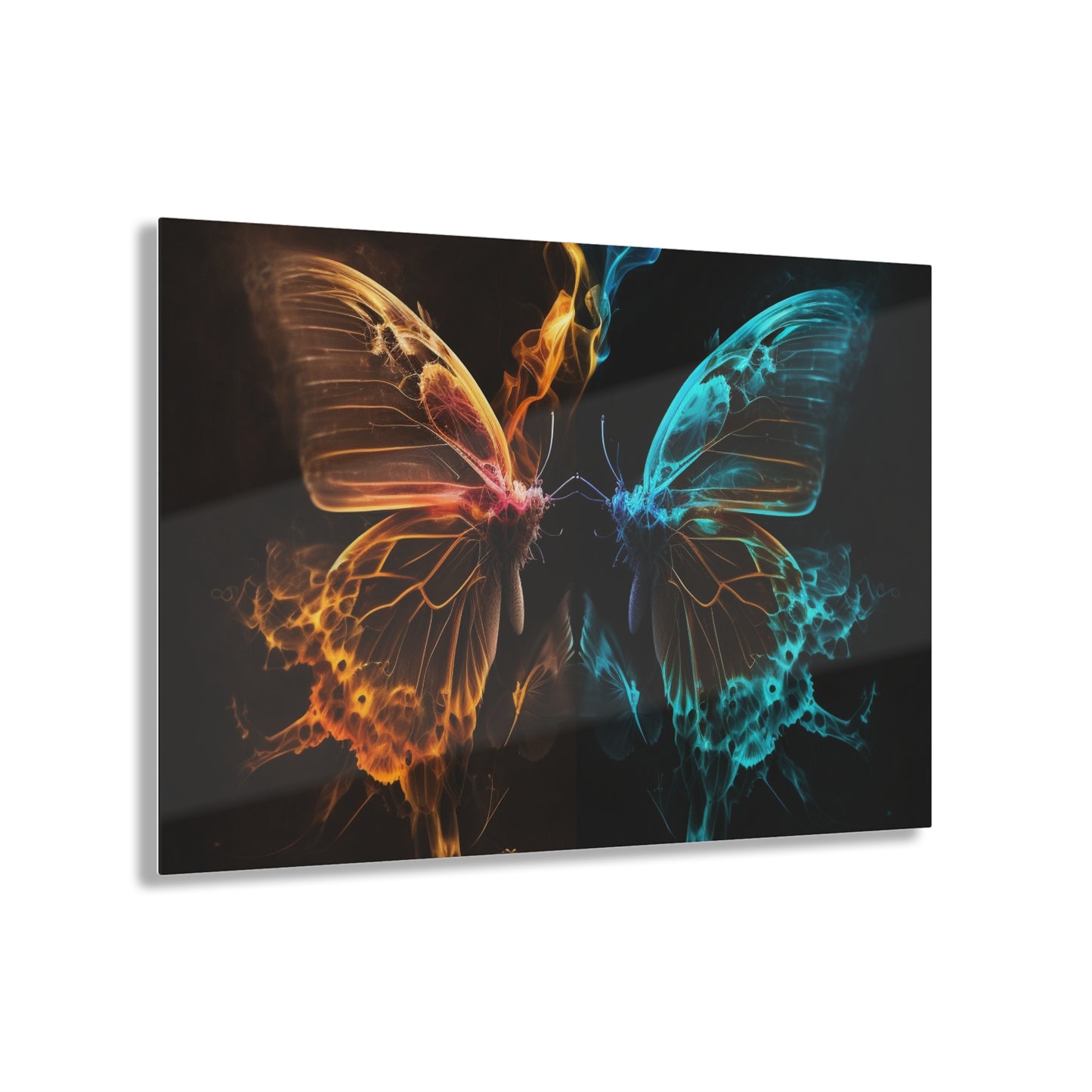 Acrylic Prints Kiss Neon Butterfly 10