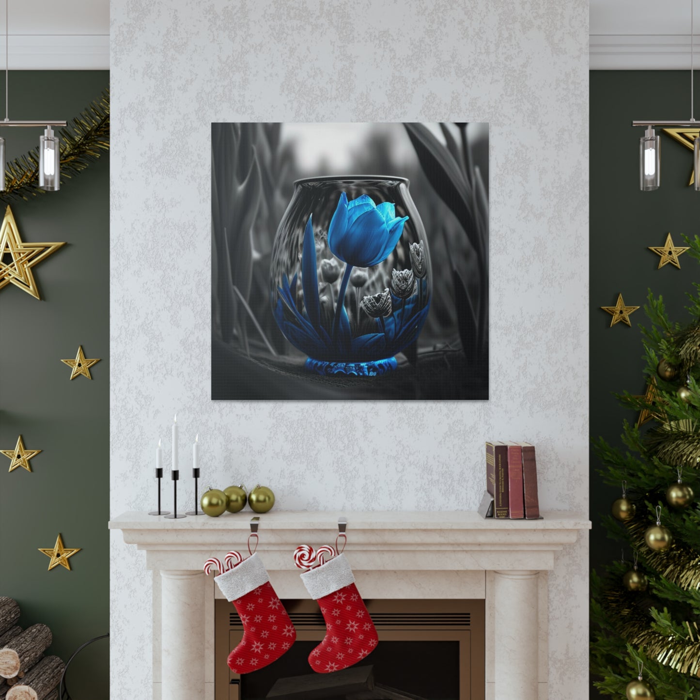 Canvas Gallery Wraps Tulip Blue 4