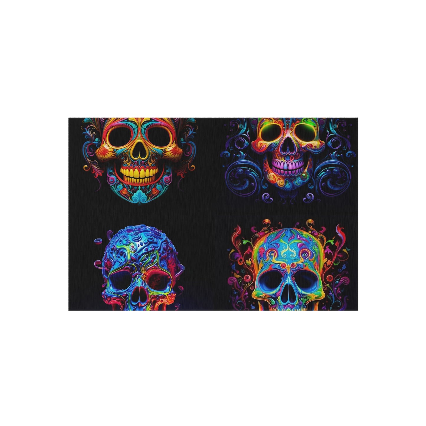 Outdoor Rug  Macro Skull Color 5