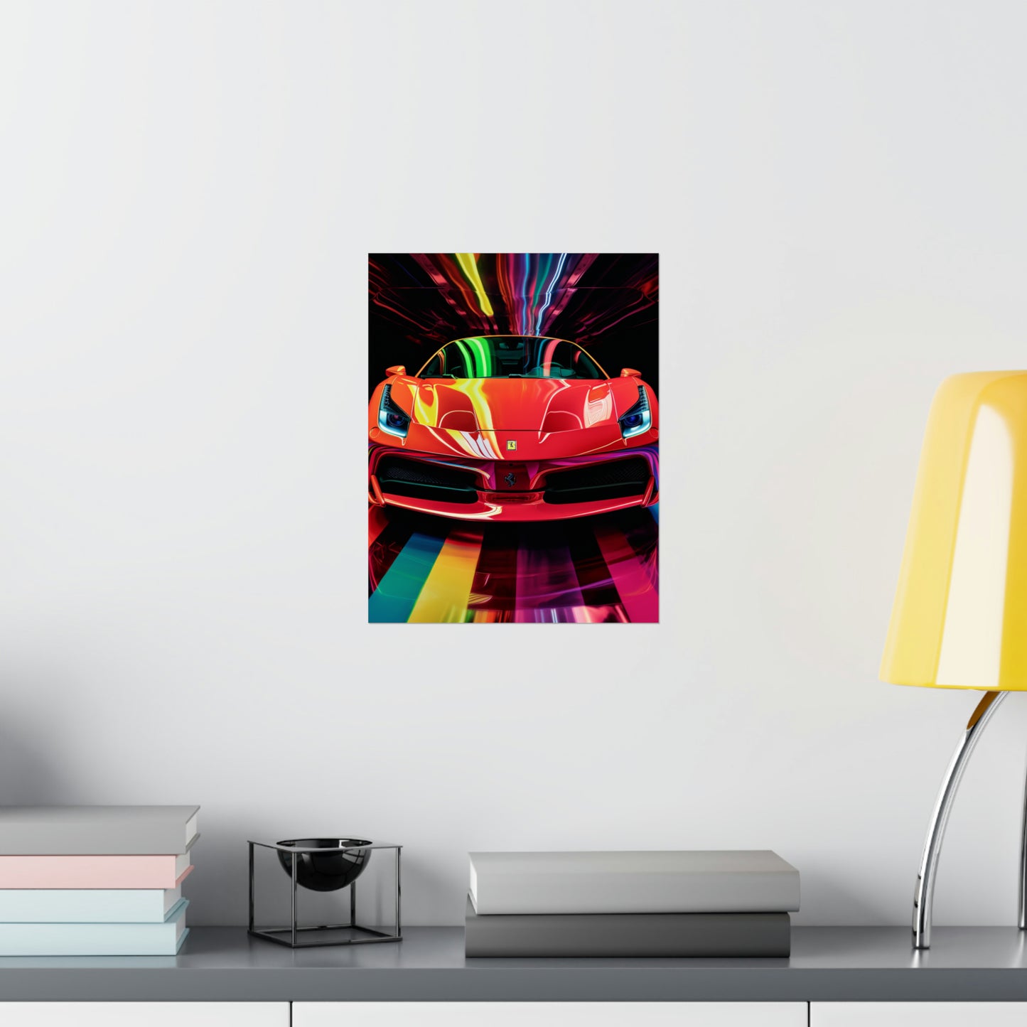 Premium Matte Vertical Posters Ferrari Flair Macro 3