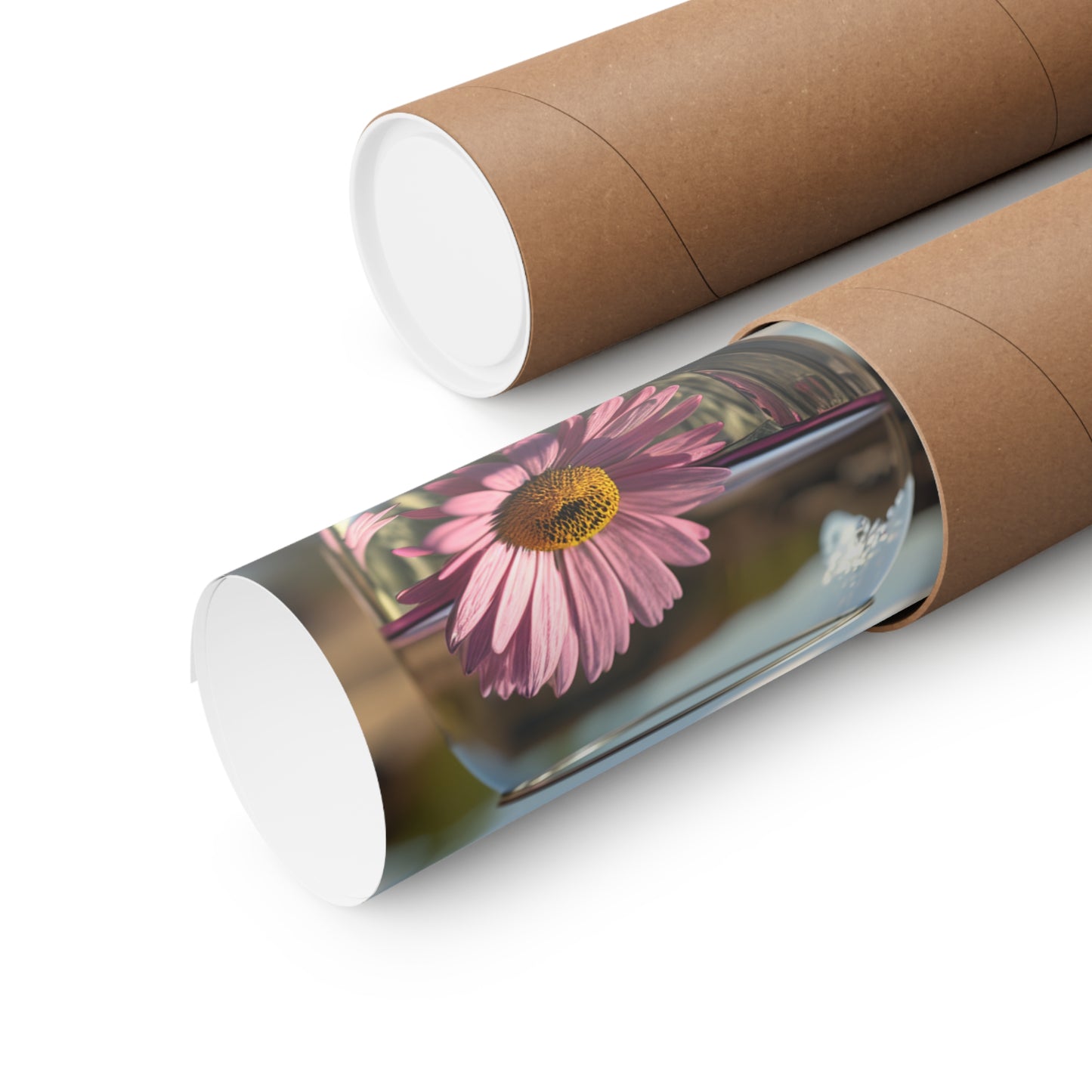 Premium Matte Vertical Posters Daisy in a vase 1