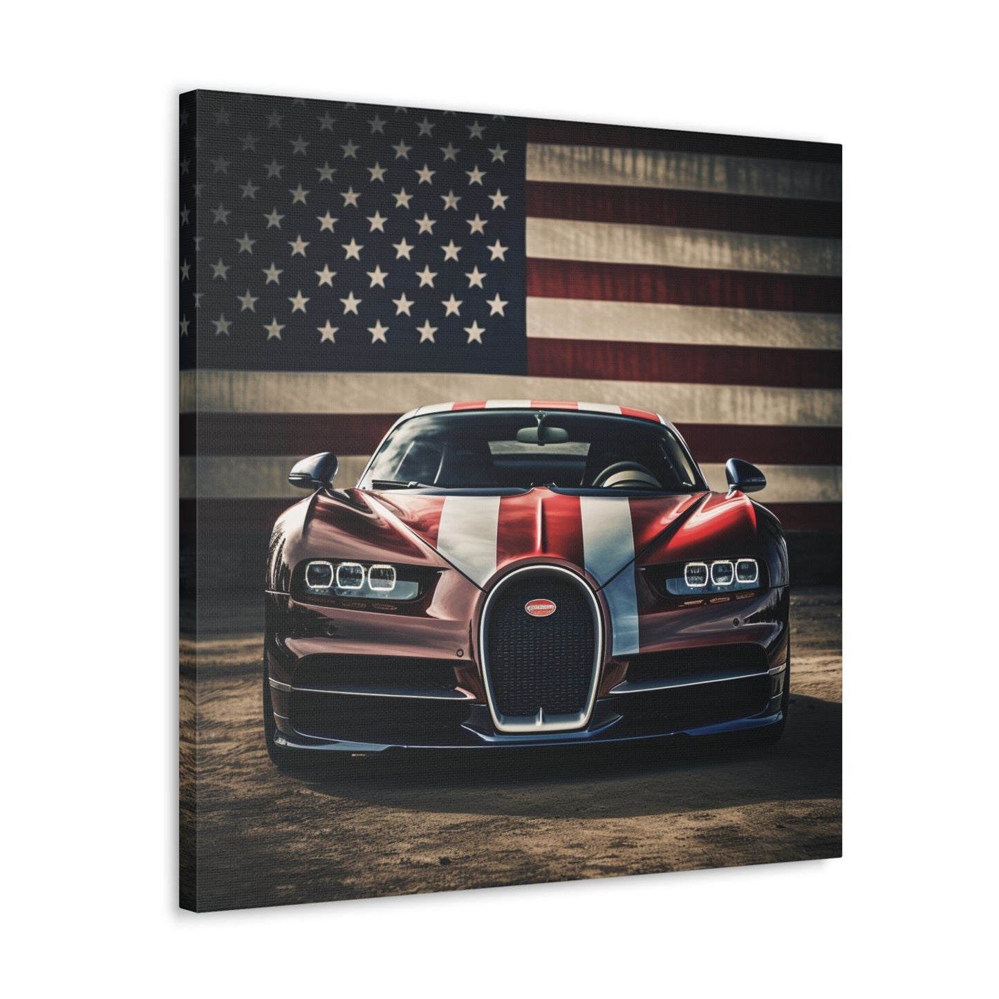 Canvas Gallery Wraps Bugatti Flag 1