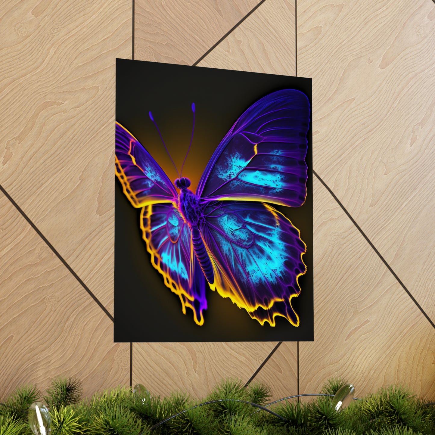 Premium Matte Vertical Posters Thermal Butterfly 4