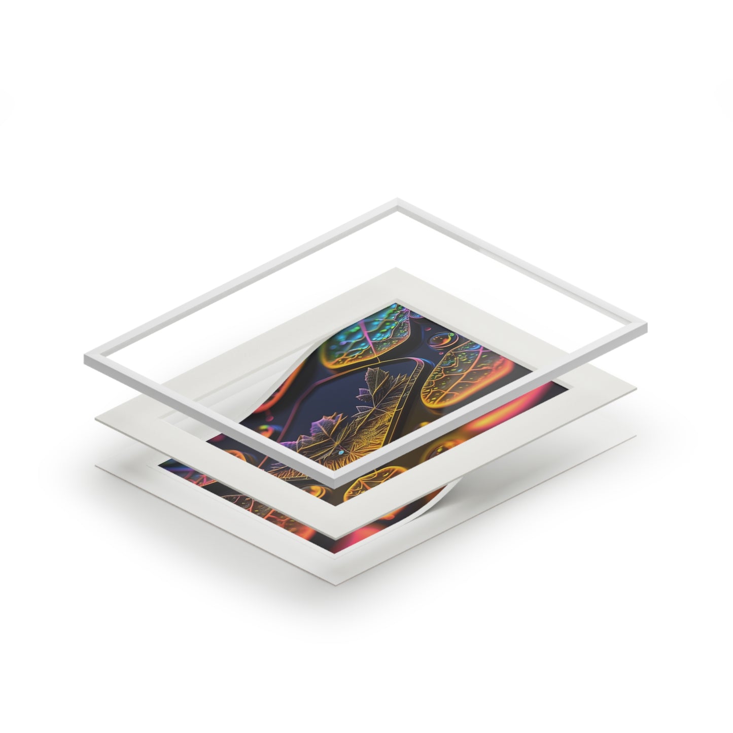 Fine Art Prints (Passepartout Paper Frame) Macro Florescent 4