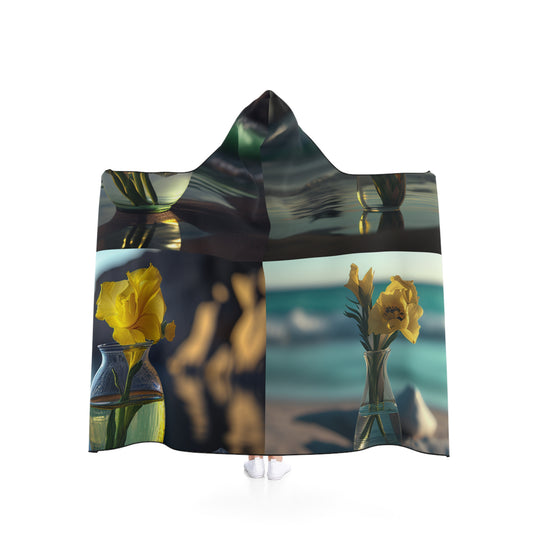 Hooded Blanket Yellow Gladiolus glass 5