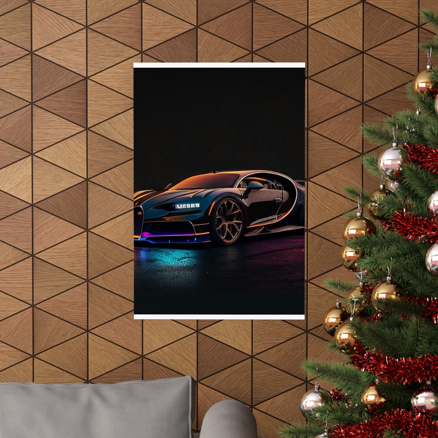 Premium Matte Vertical Posters Bugatti Chiron Super 4