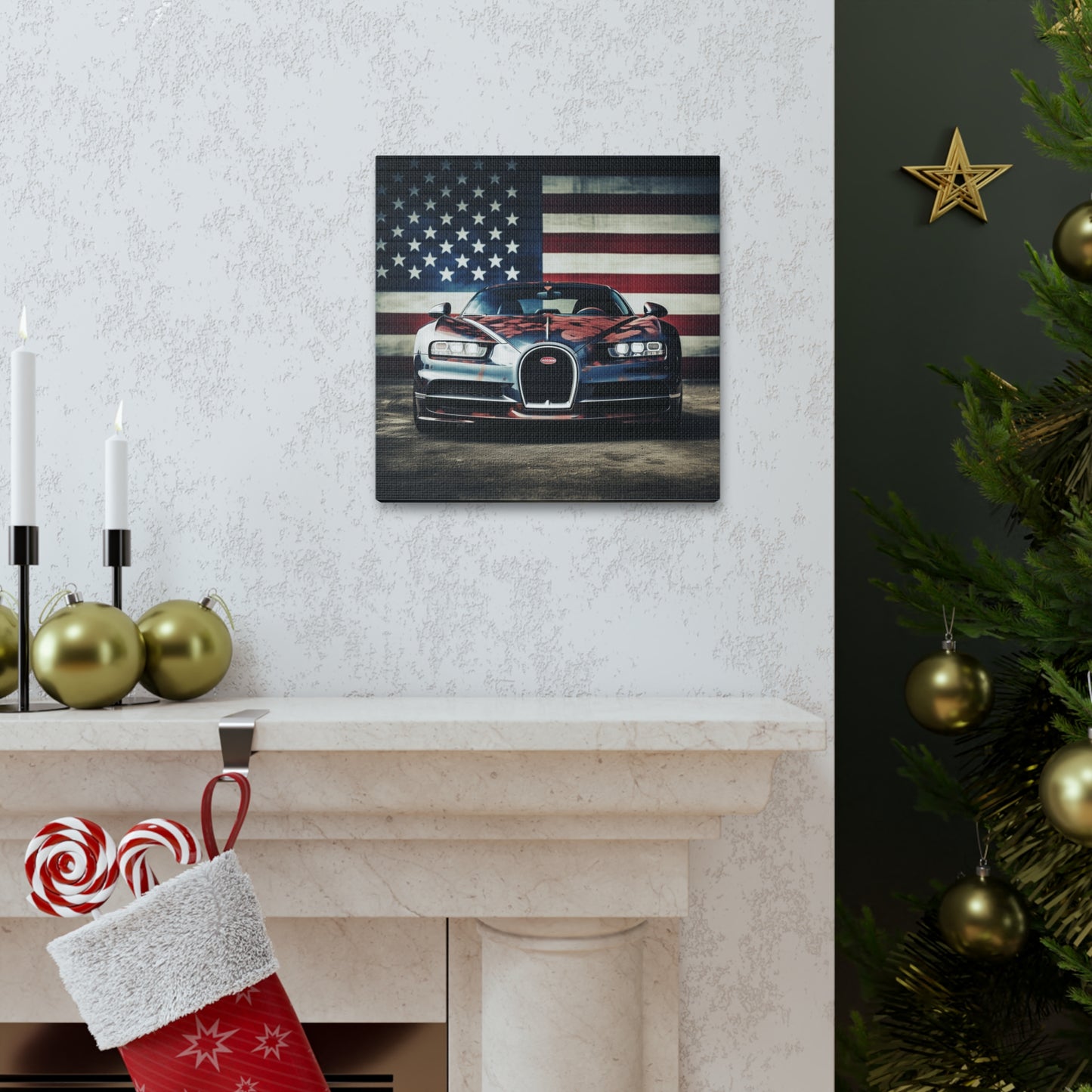 Canvas Gallery Wraps Bugatti Flag 3