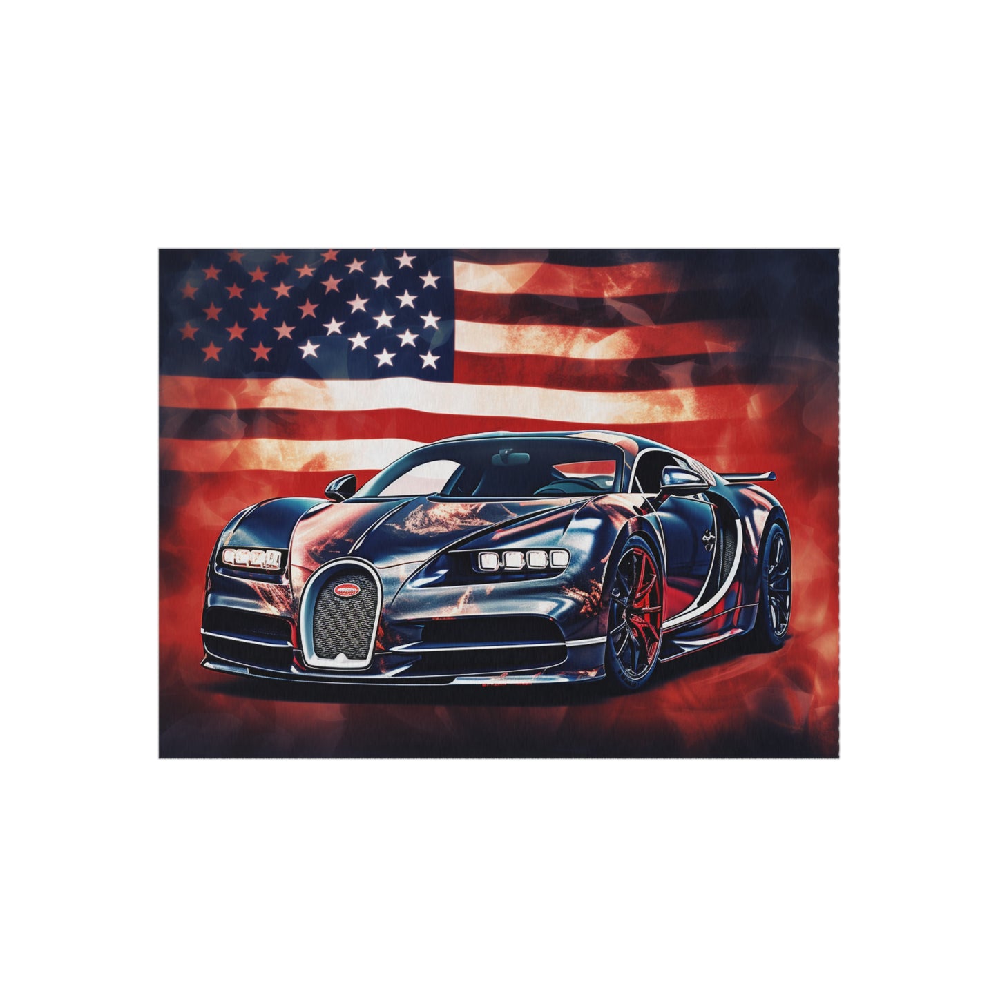 Outdoor Rug  Abstract American Flag Background Bugatti 4