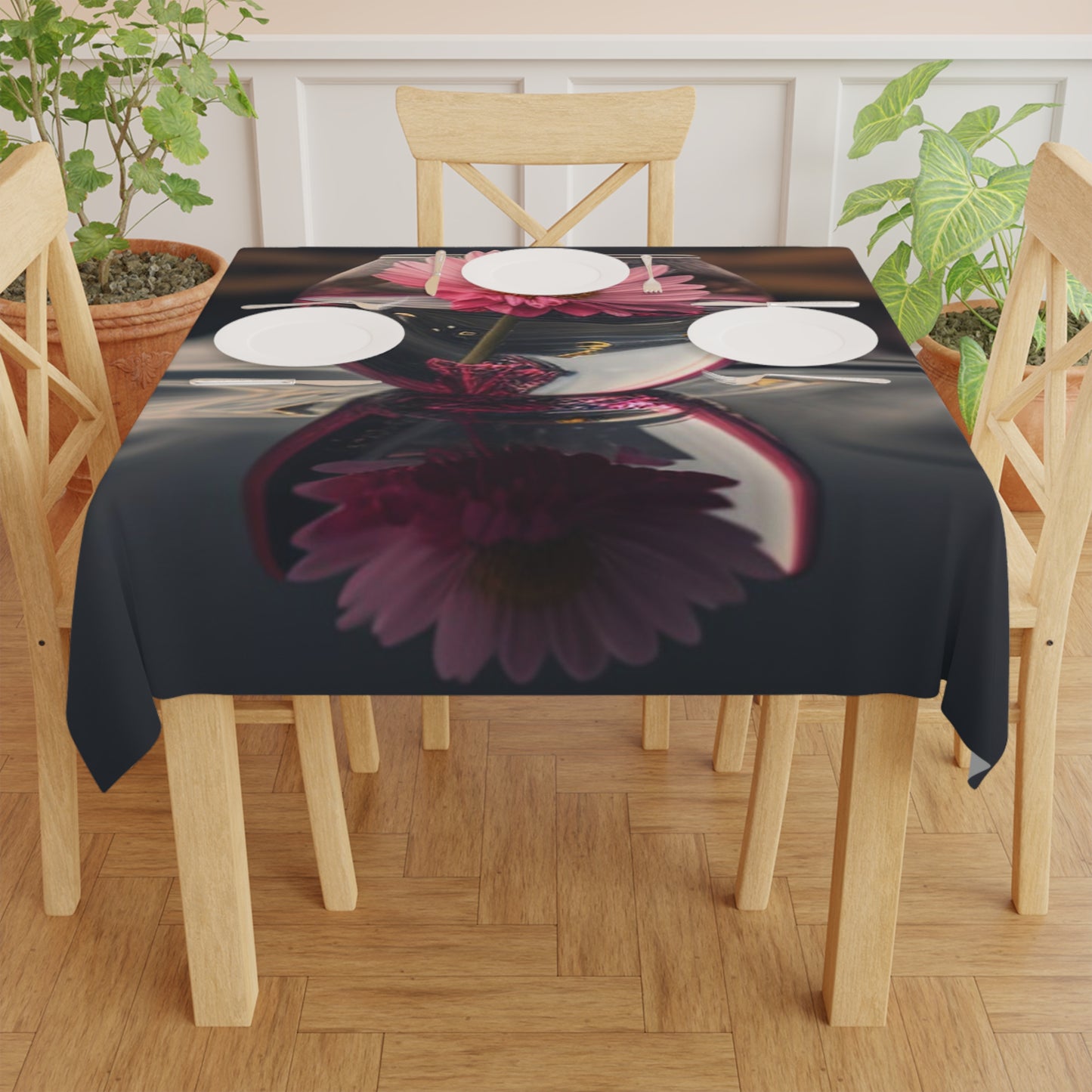 Tablecloth Pink Daisy 1