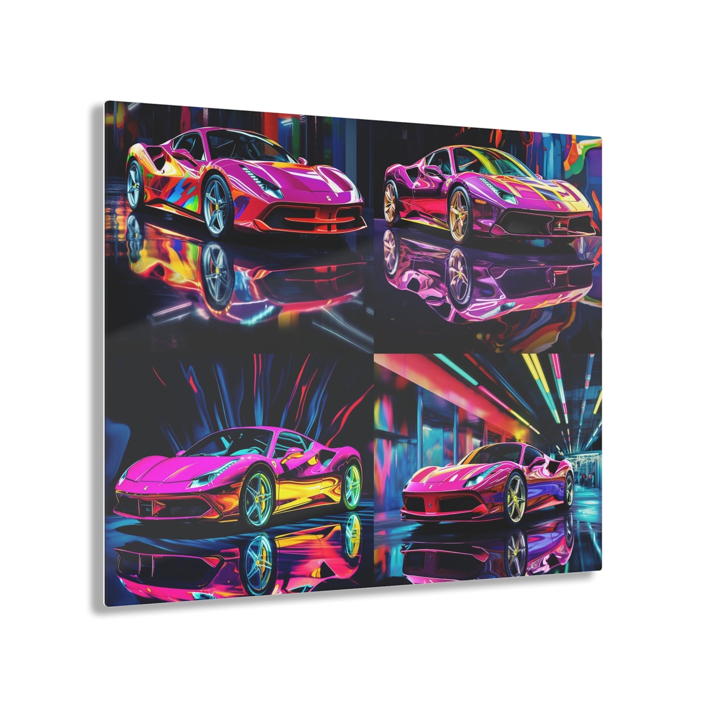 Acrylic Prints Pink Macro Ferrari 5