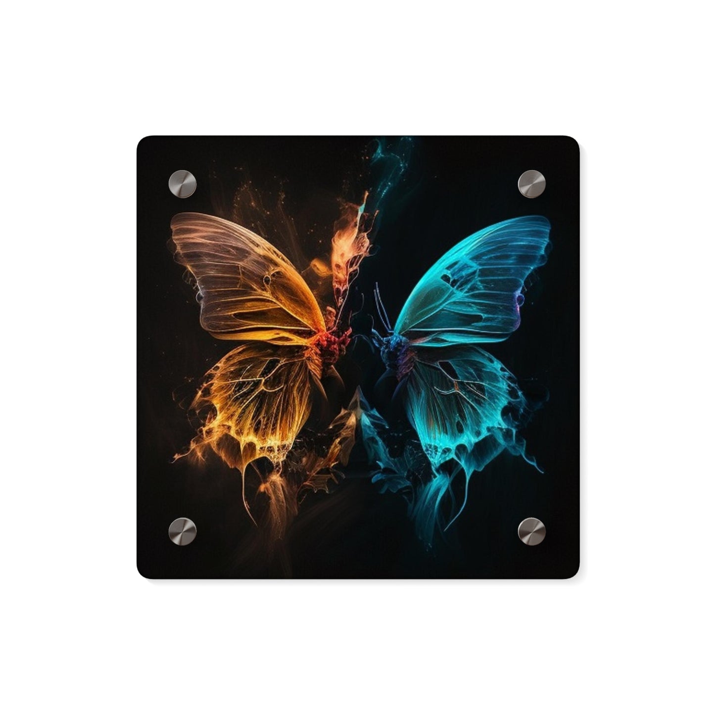 Acrylic Wall Art Panels Neon Glo Butterfly 4