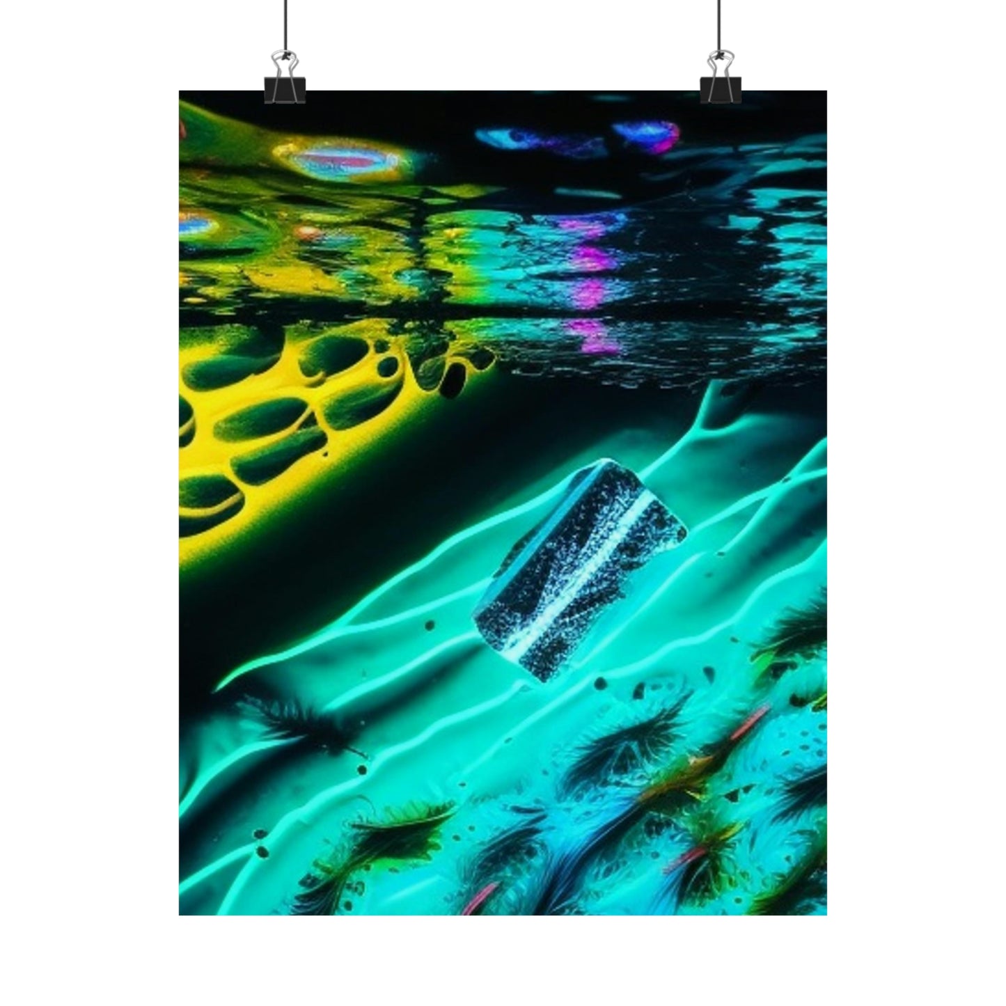 Premium Matte Vertical Posters Florescent Glow 2