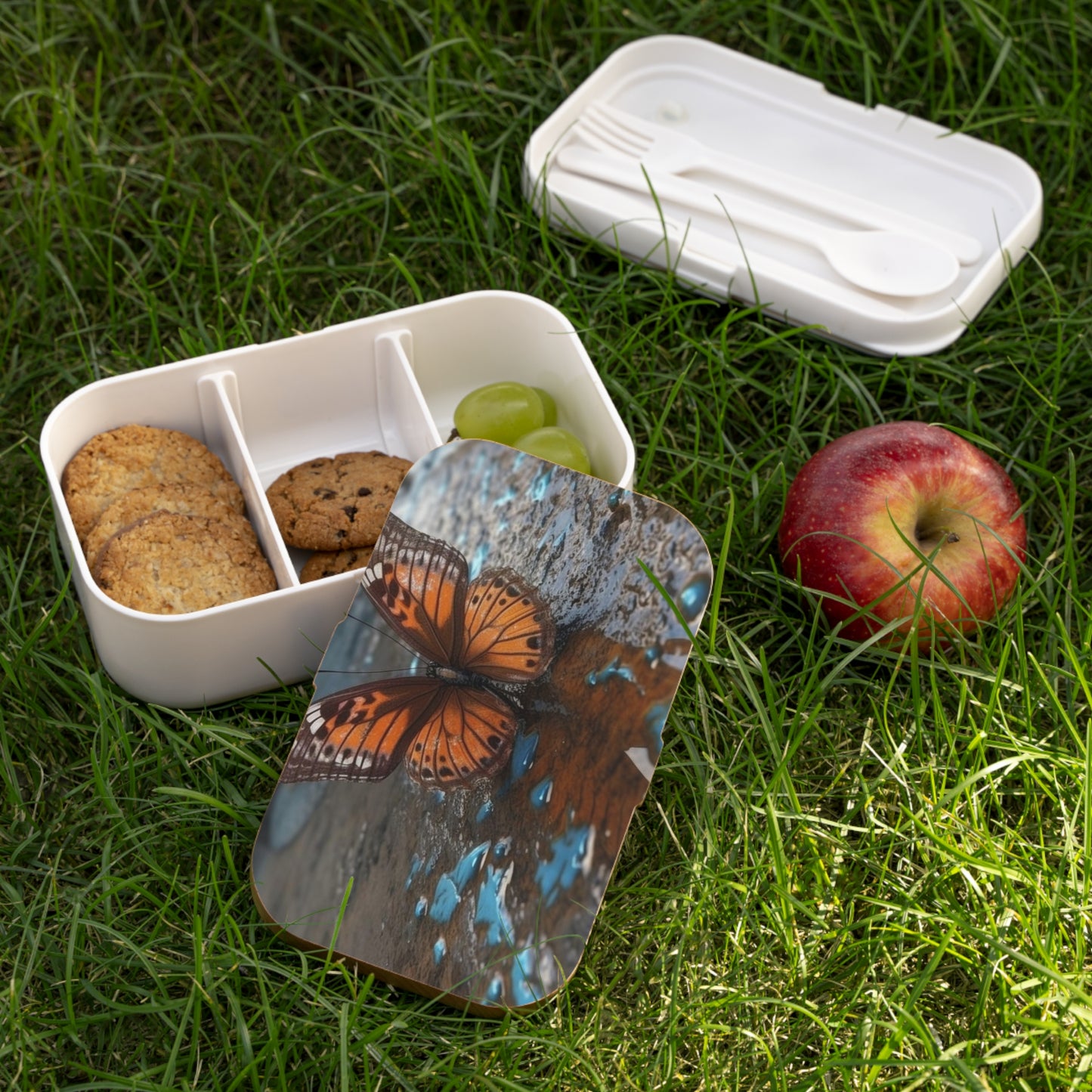 Bento Lunch Box Water Butterfly Street 2