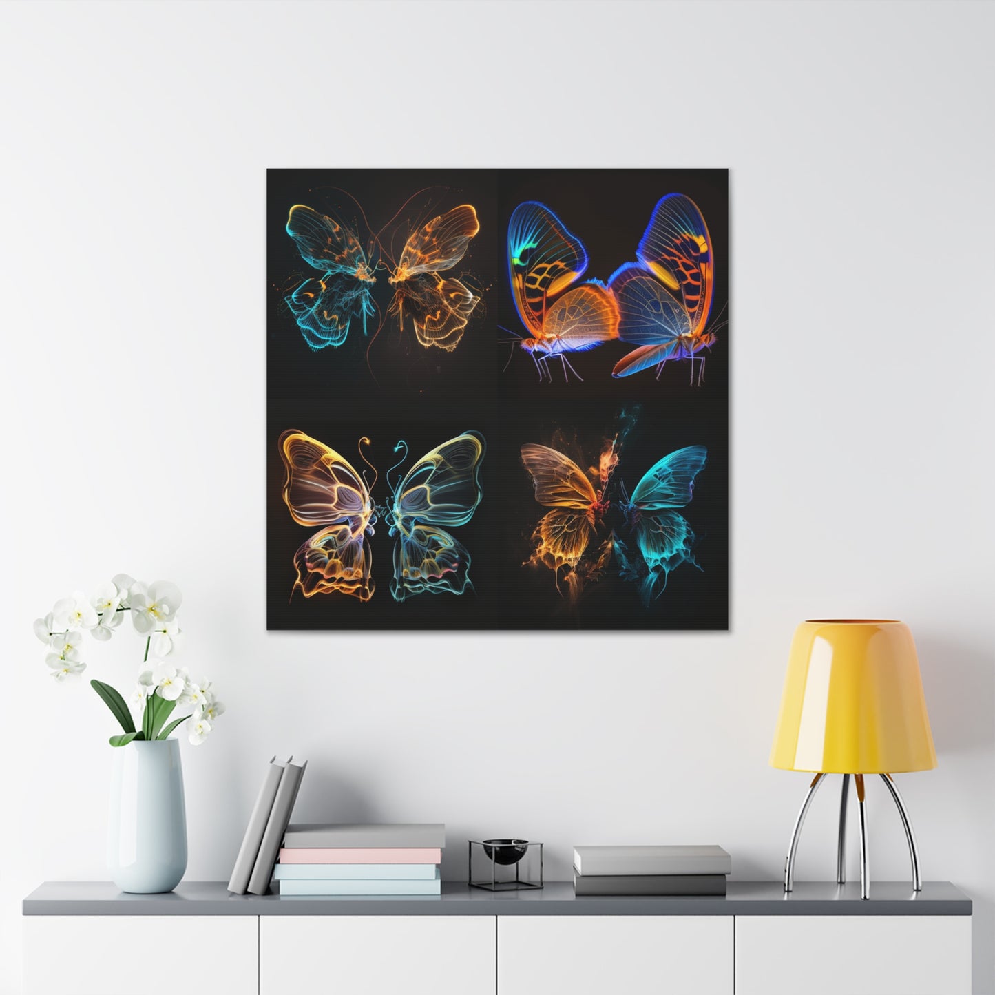 Canvas Gallery Wraps Neon Glo Butterfly 5