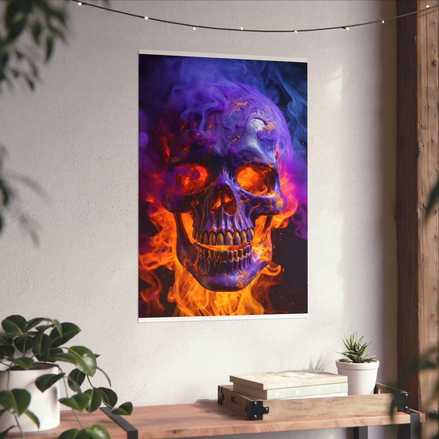 Premium Matte Vertical Posters Macro Skull 1