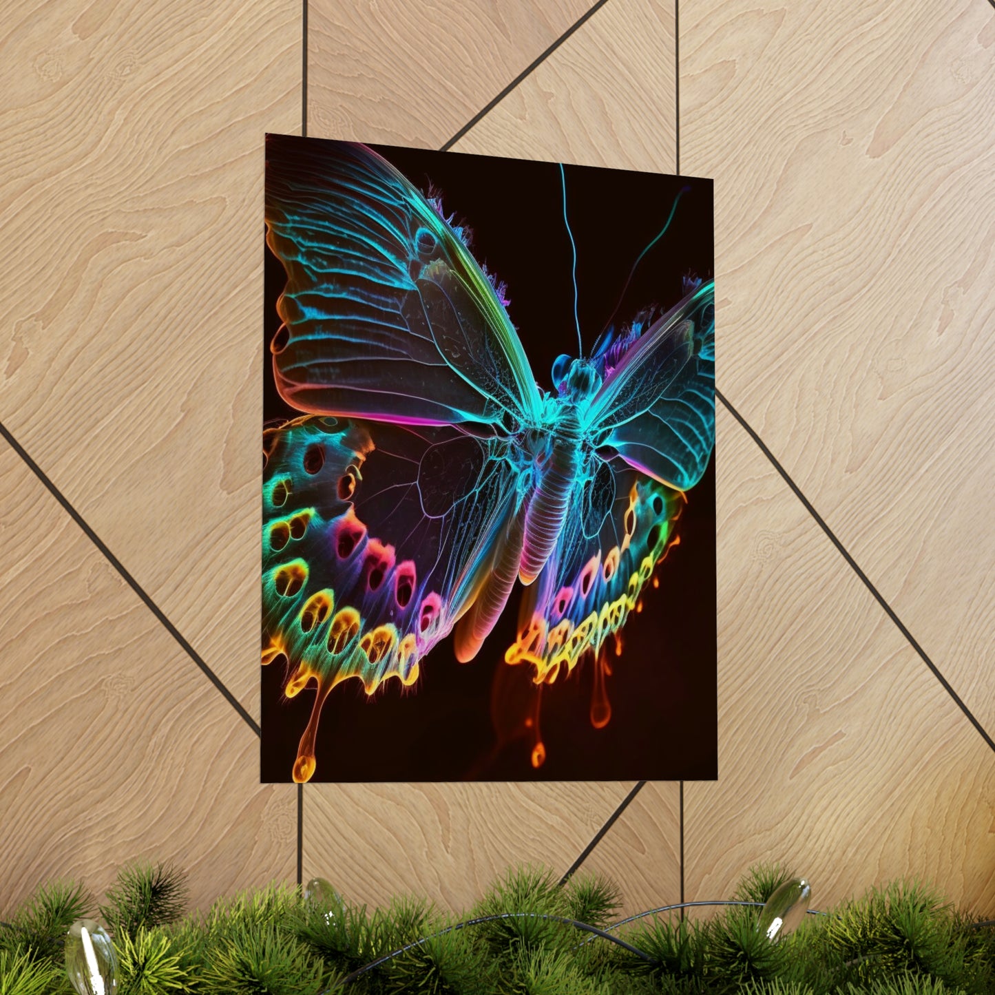 Premium Matte Vertical Posters Thermal Butterfly 2