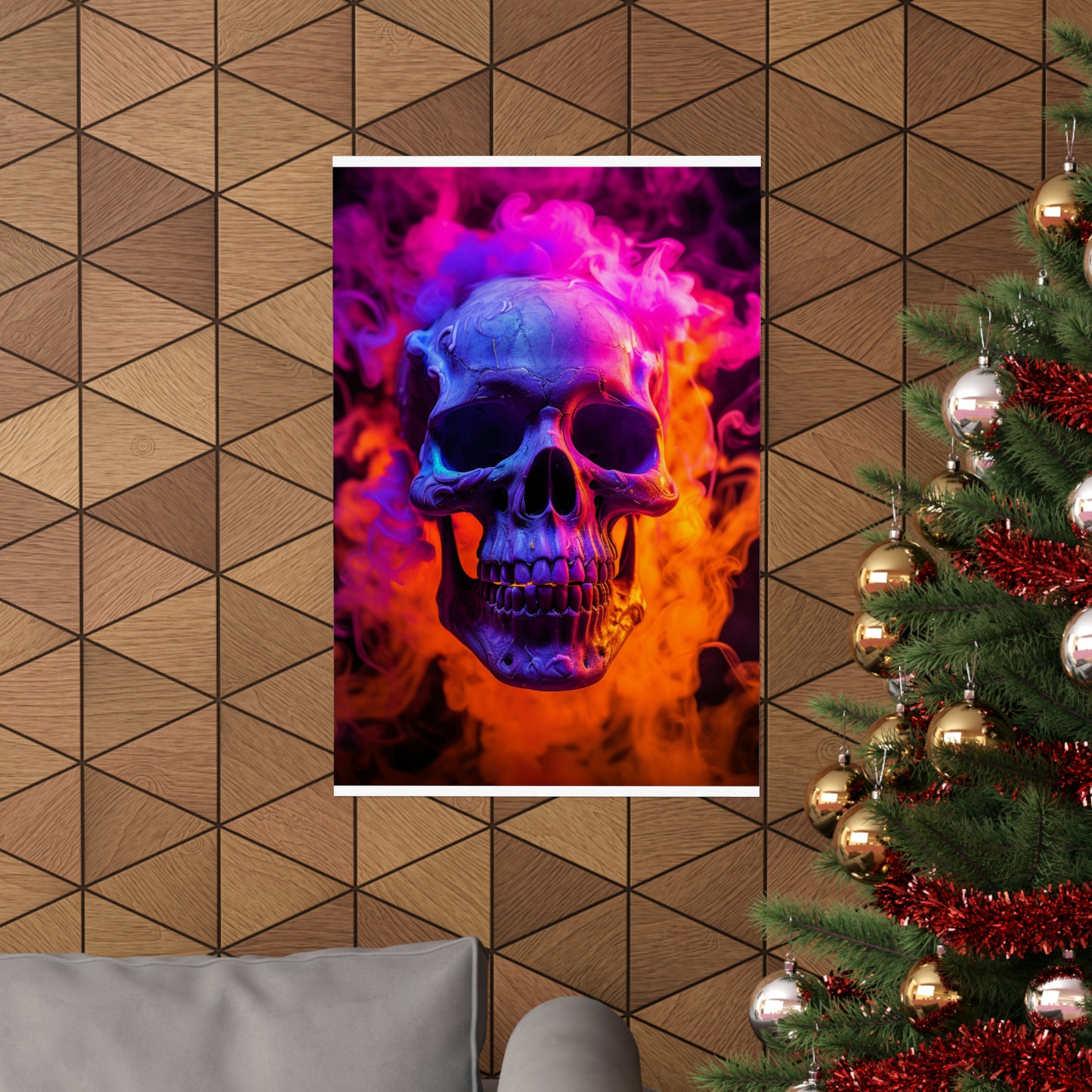 Premium Matte Vertical Posters Macro Skull 4