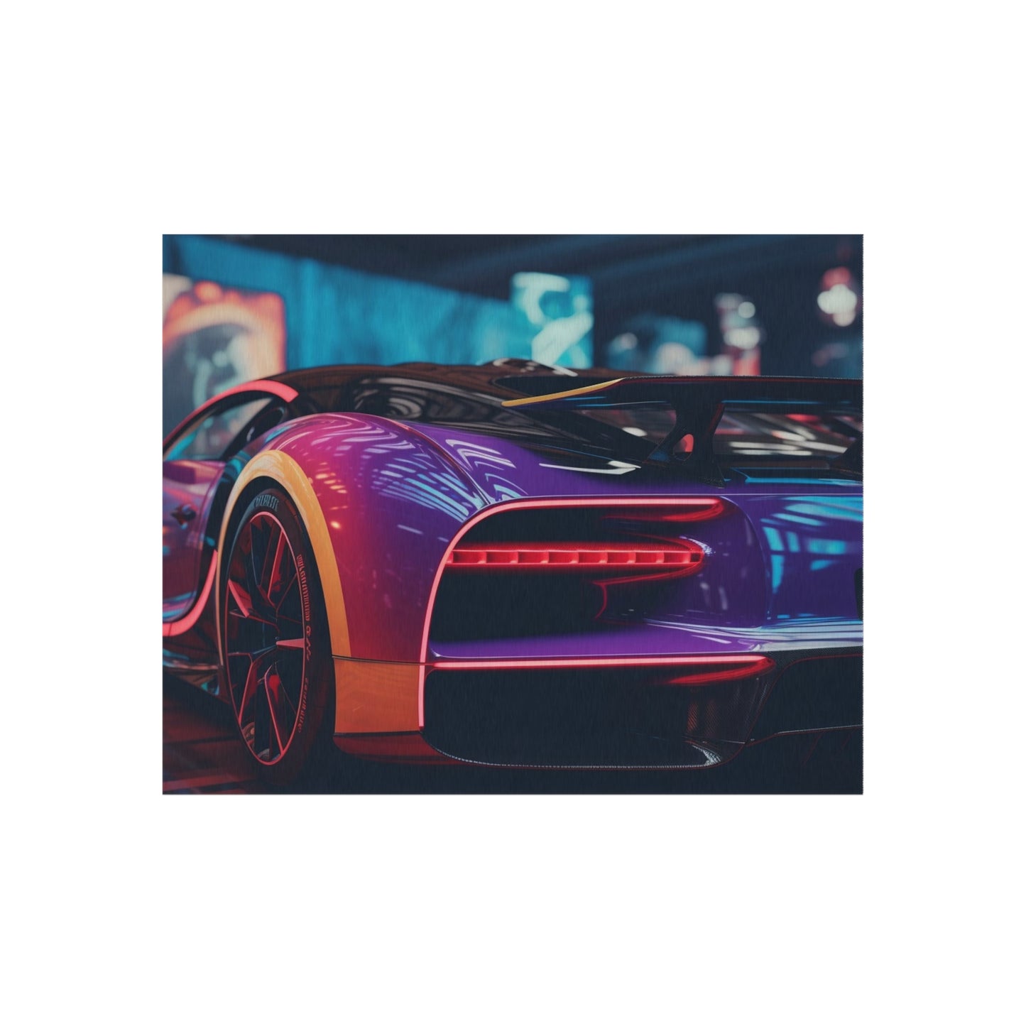 Outdoor Rug  Hyper Bugatti Neon Chiron 3