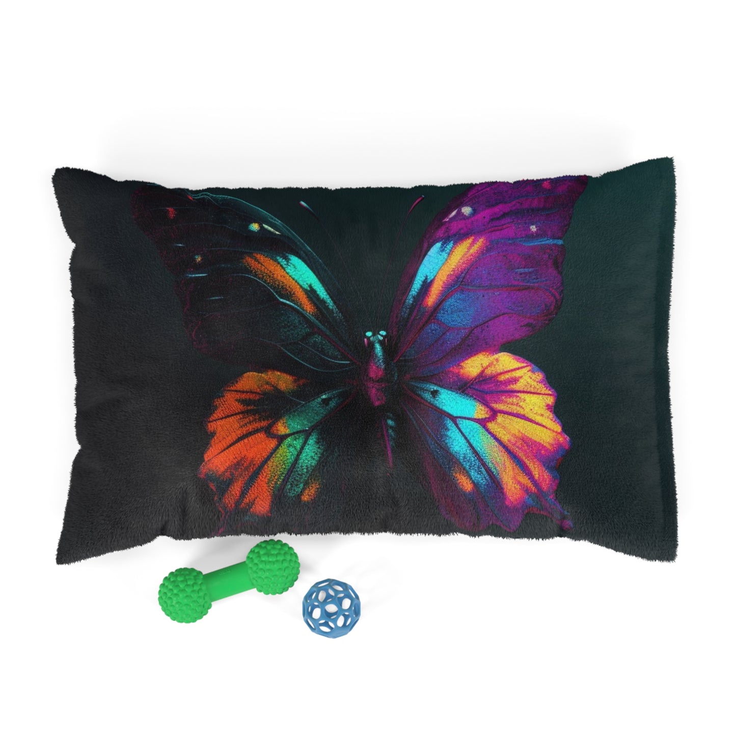 Pet Bed Hyper Colorful Butterfly Purple 3