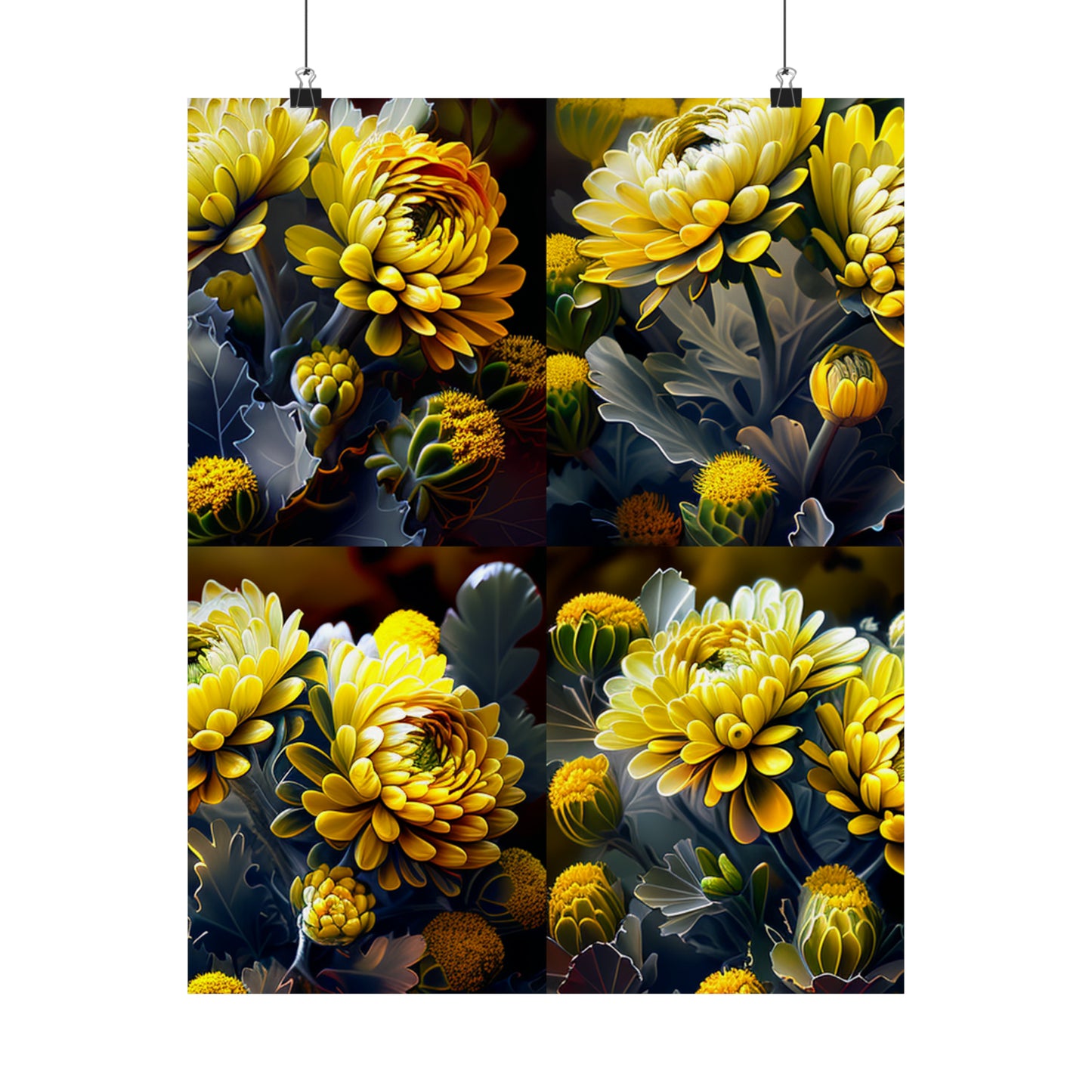 Premium Matte Vertical Posters Yellow Hermosas Flores Amarillas 5