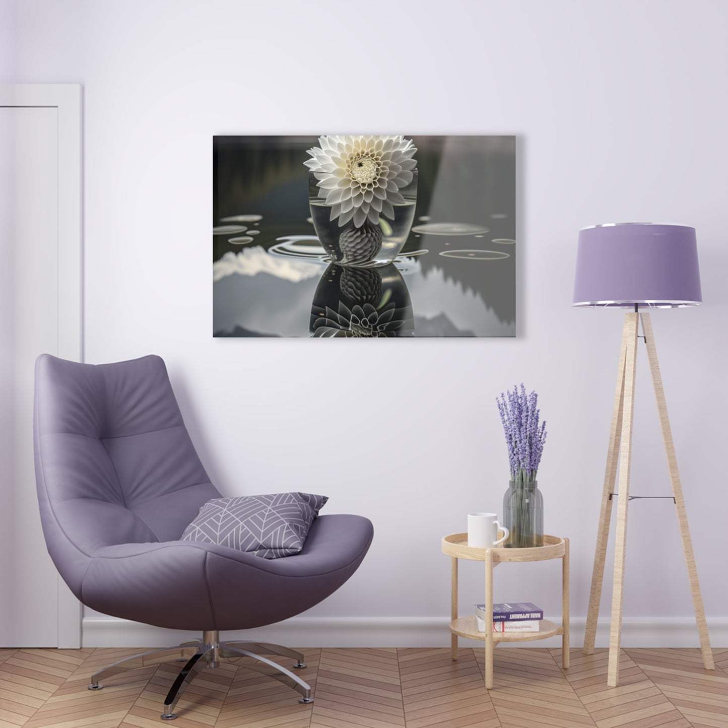 Acrylic Prints White Dahlia 3