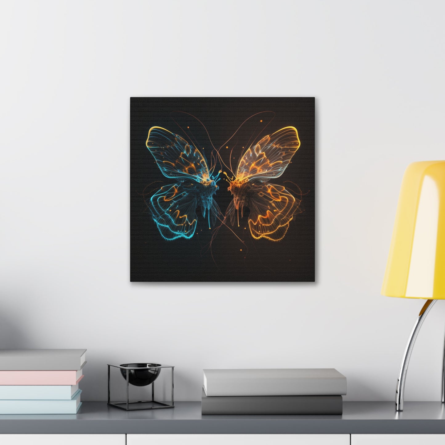 Canvas Gallery Wraps Neon Glo Butterfly 1