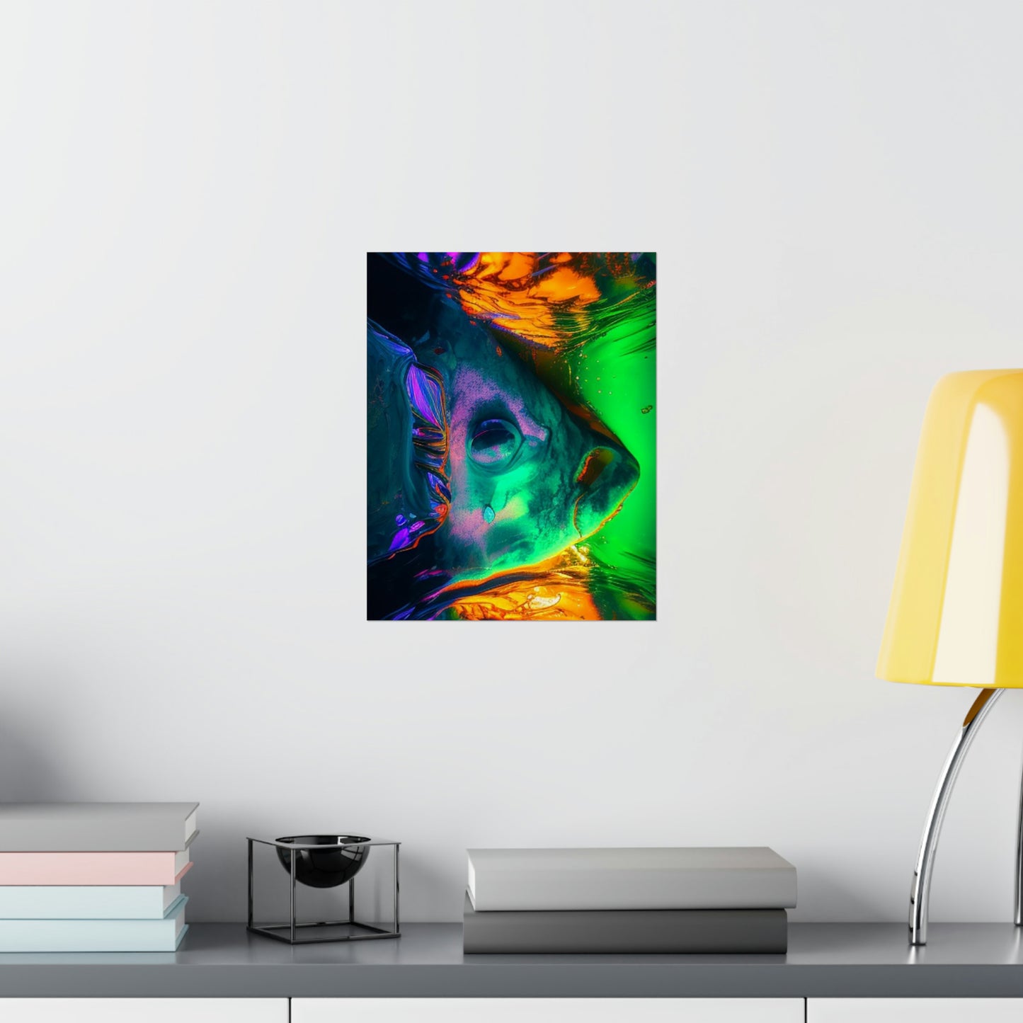 Premium Matte Vertical Posters Florescent Glow 1