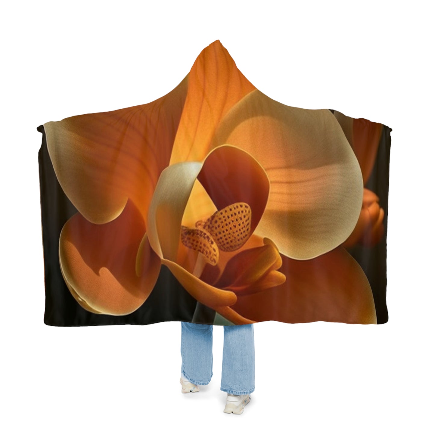 Snuggle Hooded Blanket Orange Orchid 4