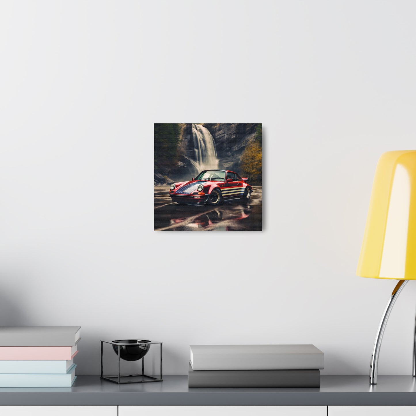 Canvas Gallery Wraps American Flag Porsche Abstract 1