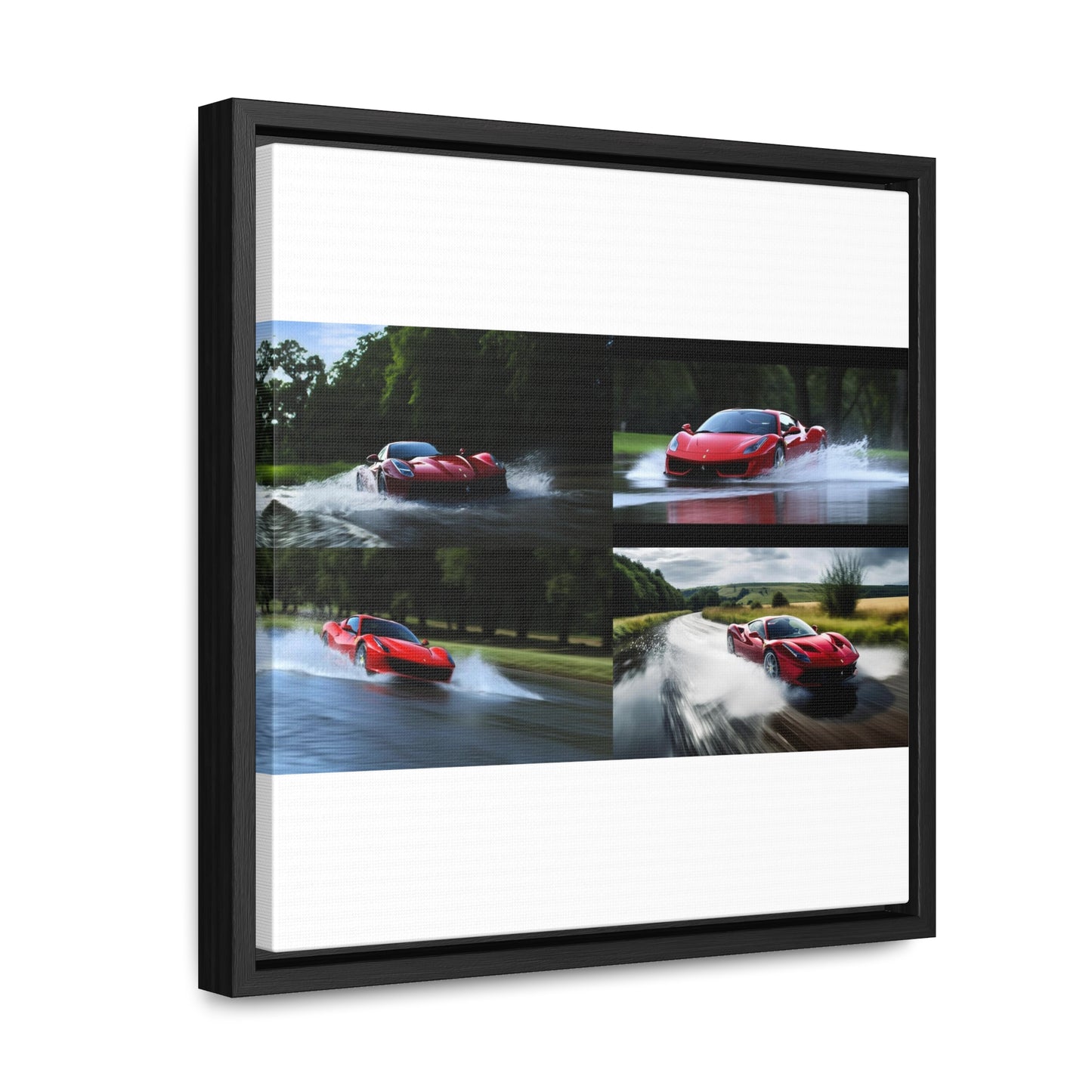 Gallery Canvas Wraps, Square Frame Water Ferrari Splash 5