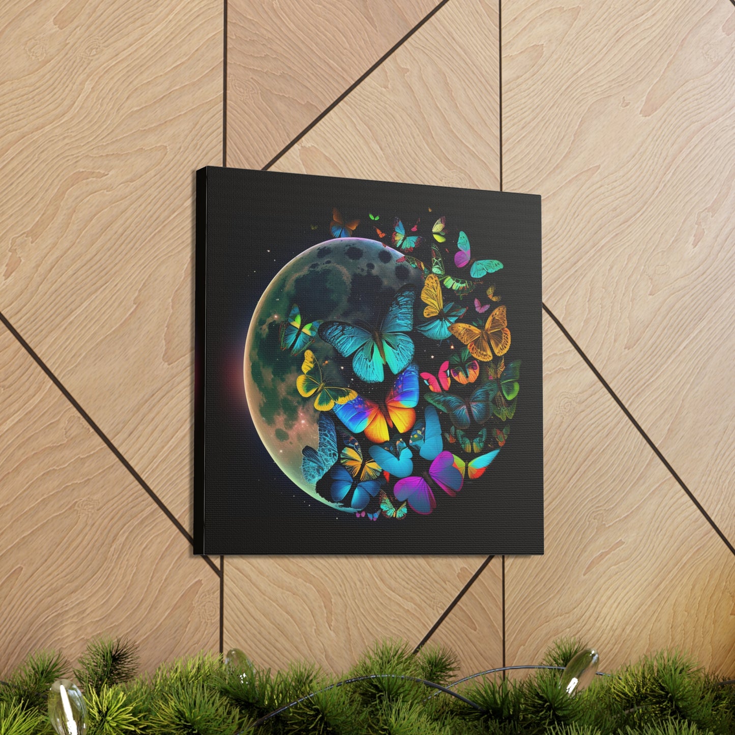 Canvas Gallery Wraps Moon Butterfly 2