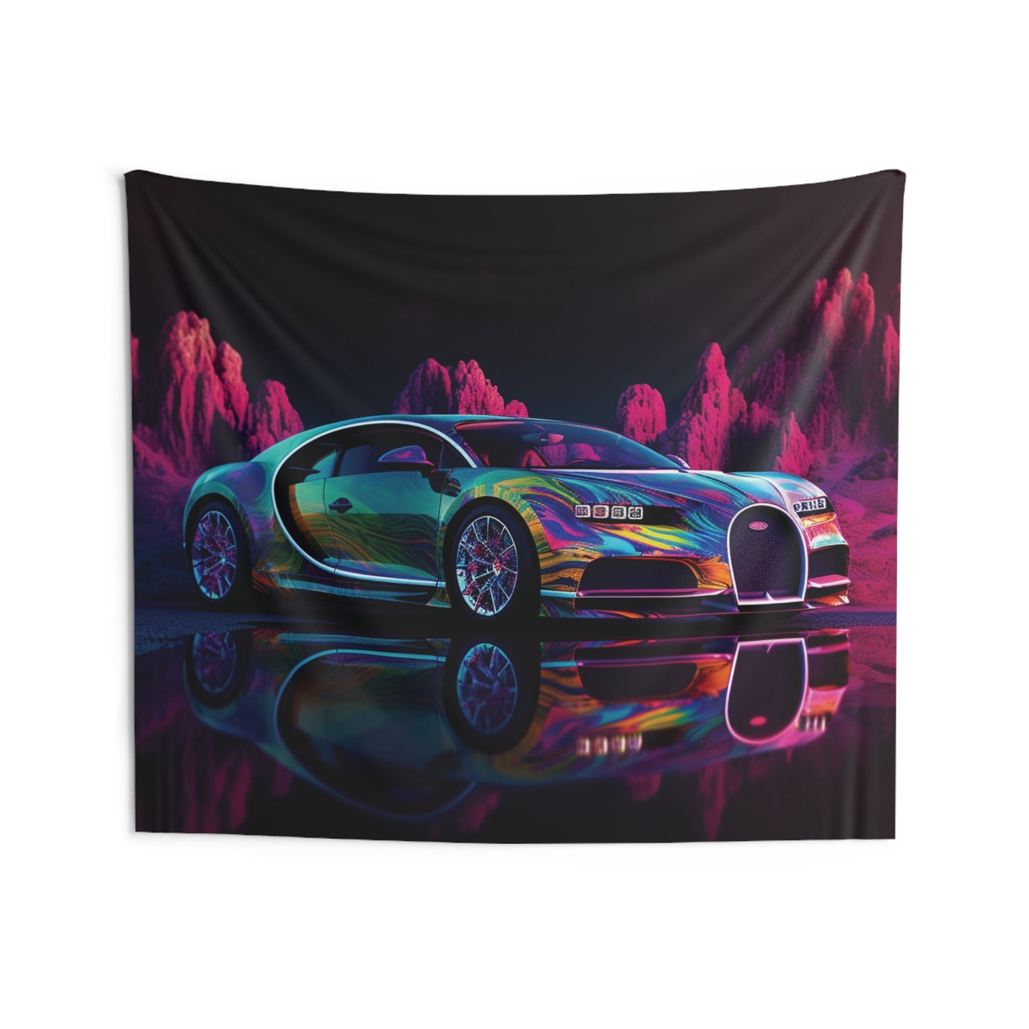 Indoor Wall Tapestries Florescent Bugatti Flair 2