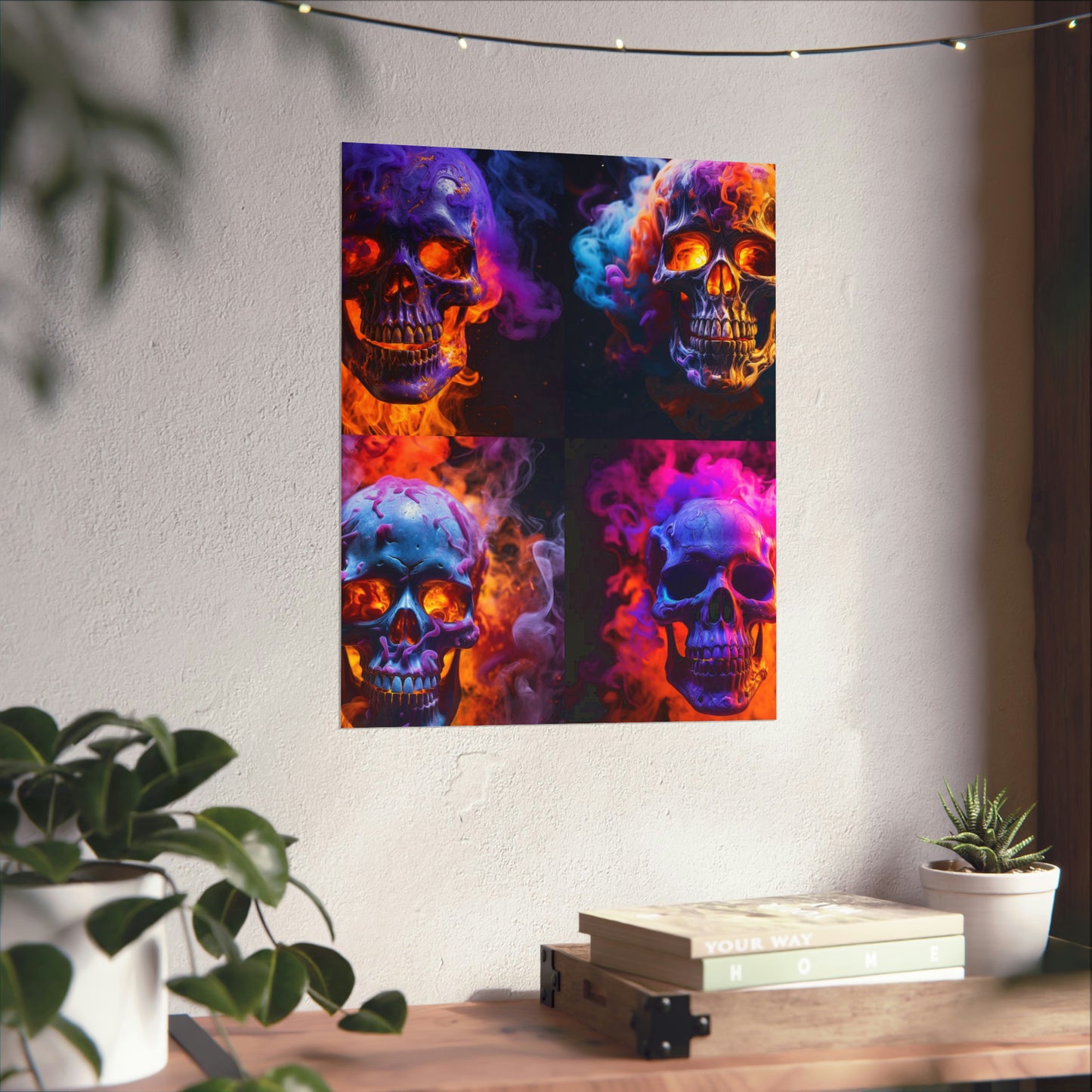 Premium Matte Vertical Posters Macro Skull 5