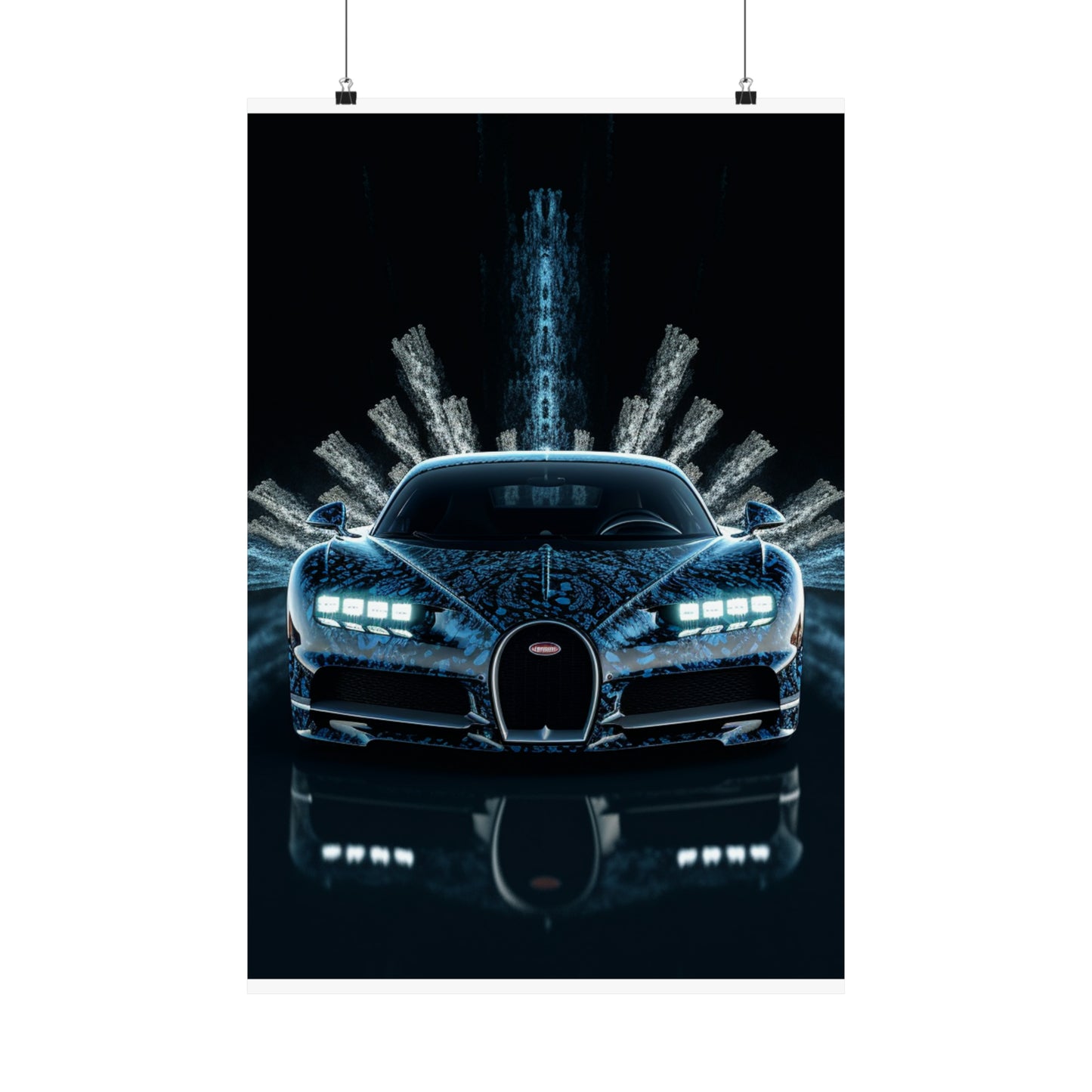 Premium Matte Vertical Posters Hyper Bugatti 2