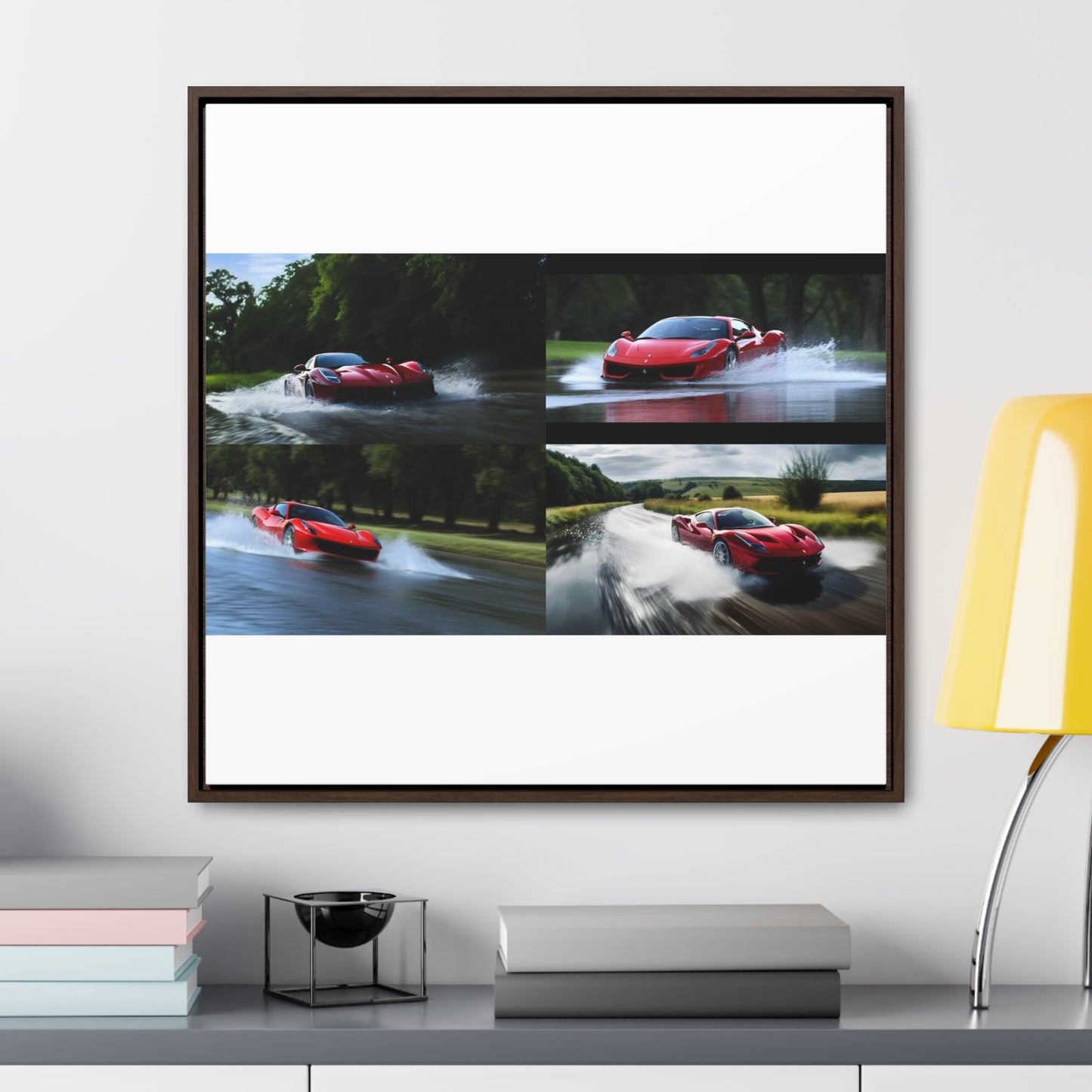 Gallery Canvas Wraps, Square Frame Water Ferrari Splash 5