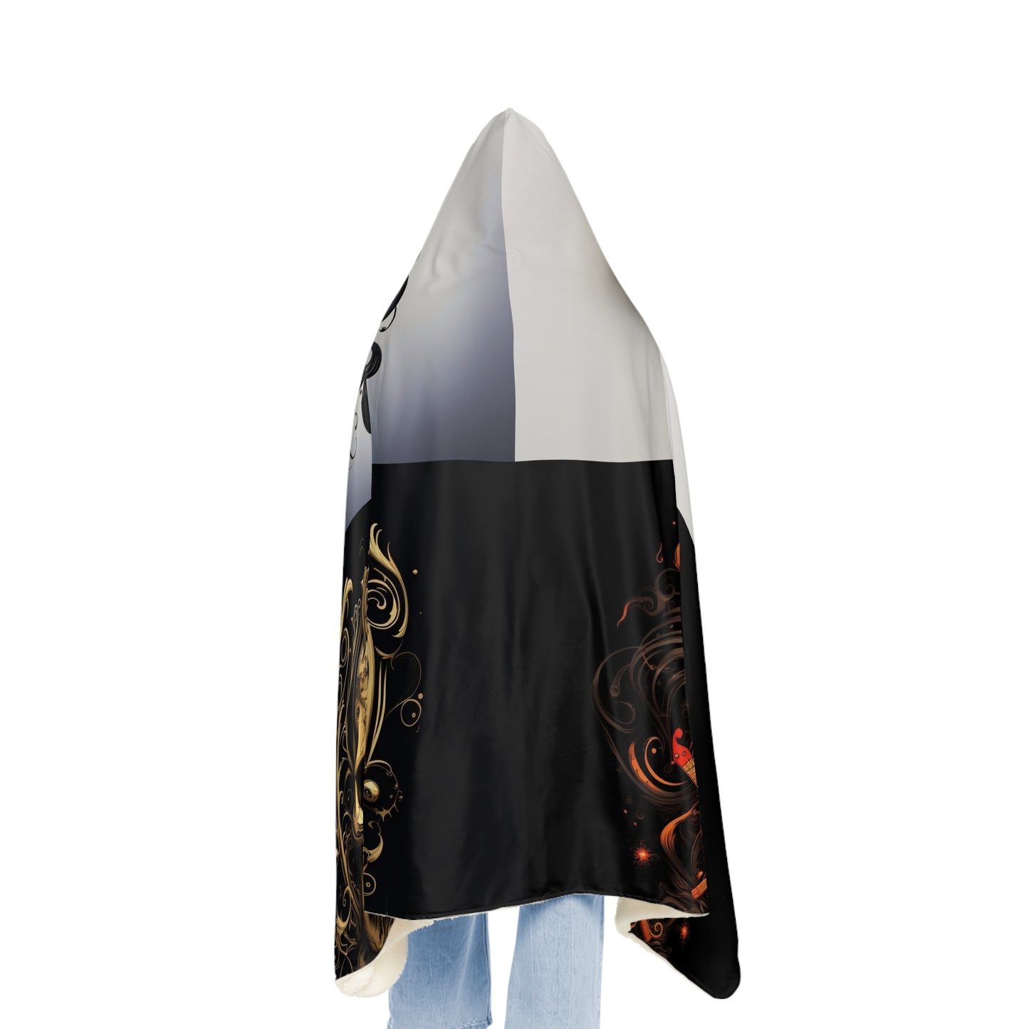 Snuggle Hooded Blanket Skull Treble Clef 5