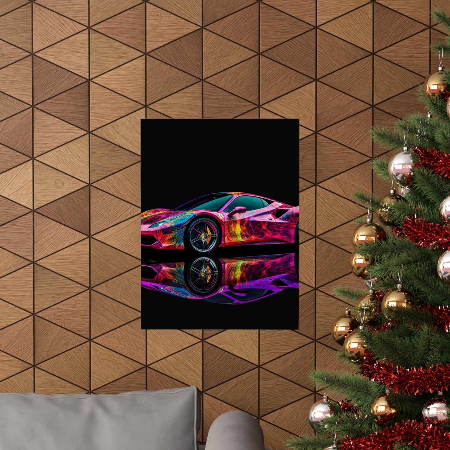 Premium Matte Vertical Posters Ferrari Color 4