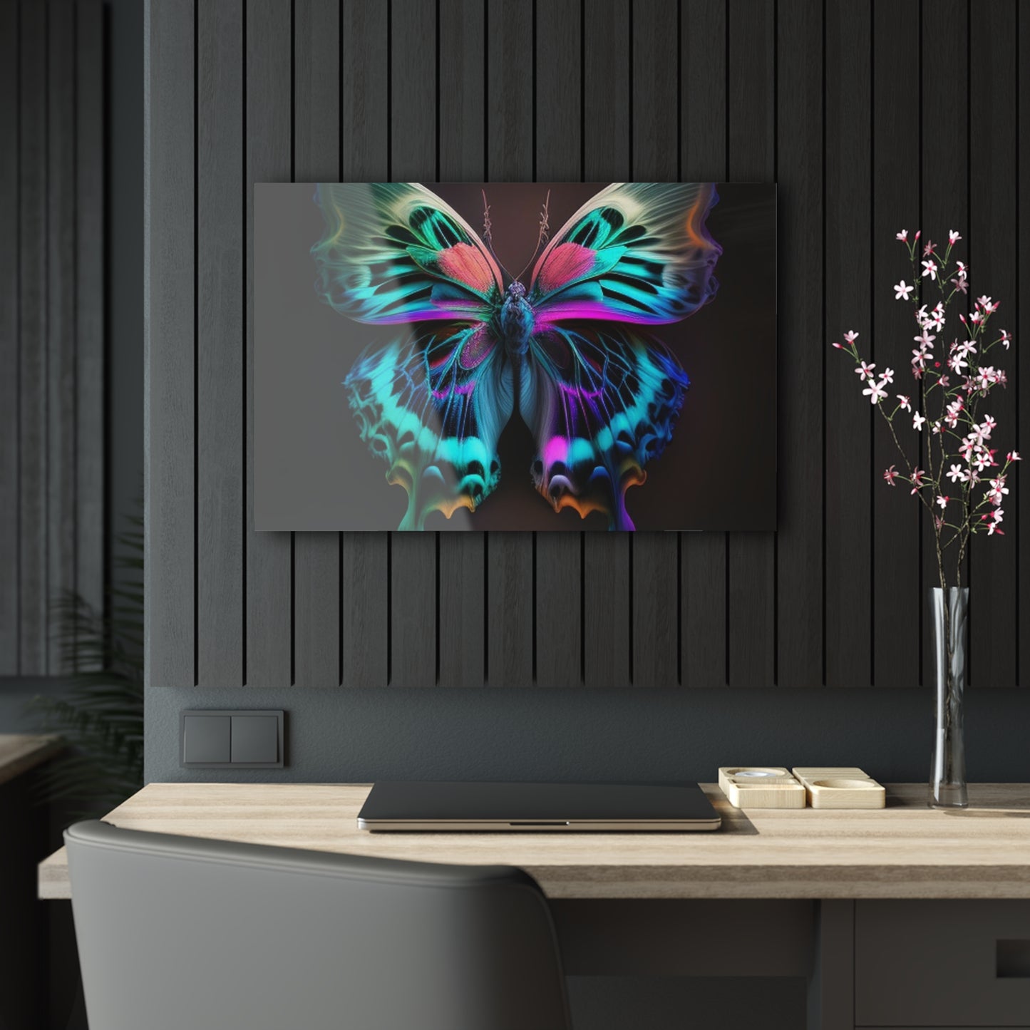 Acrylic Prints Neon Butterfly Fusion 1